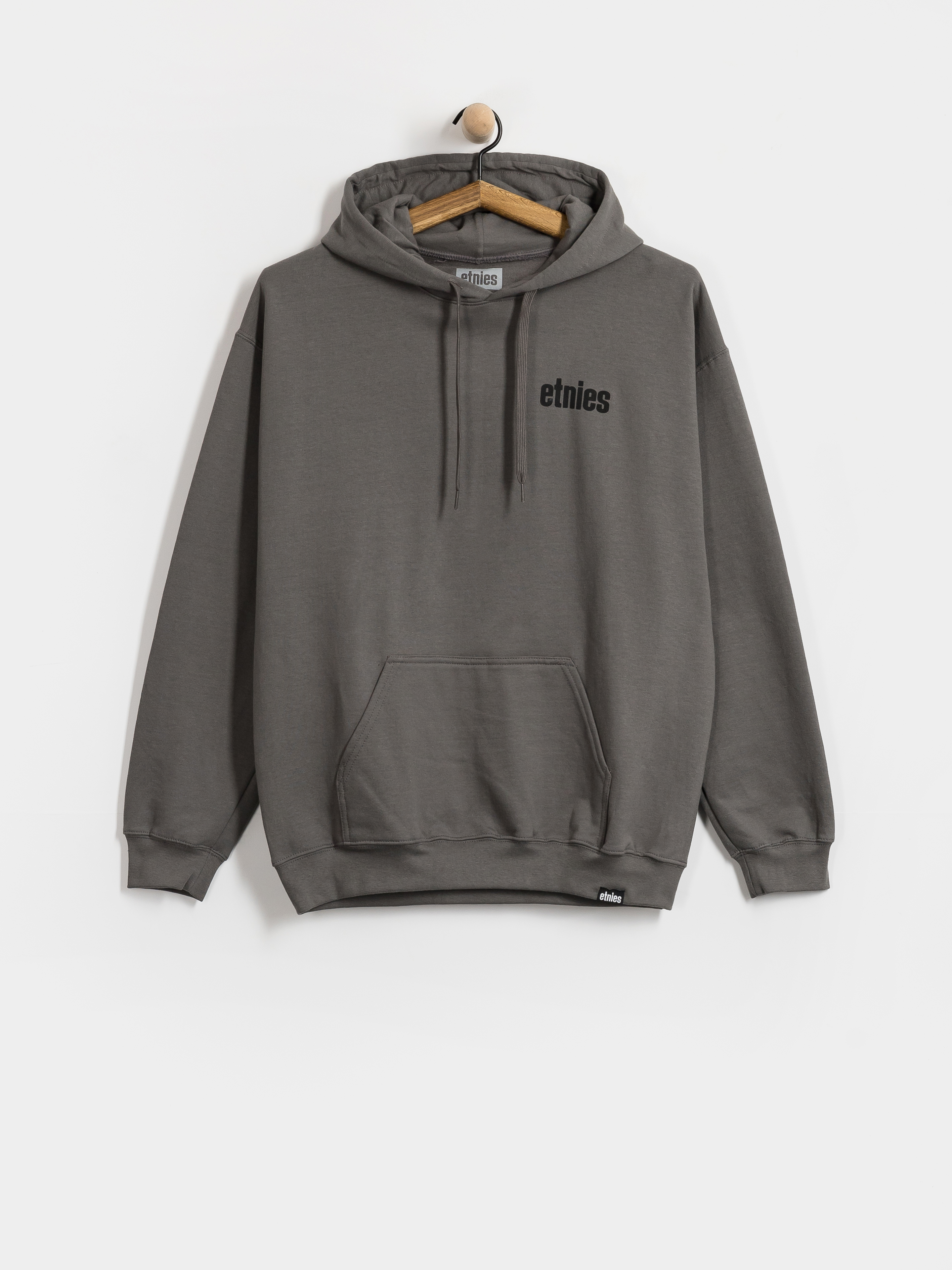 Bluza z kapturem Etnies Wordmark HD (dark grey/black)