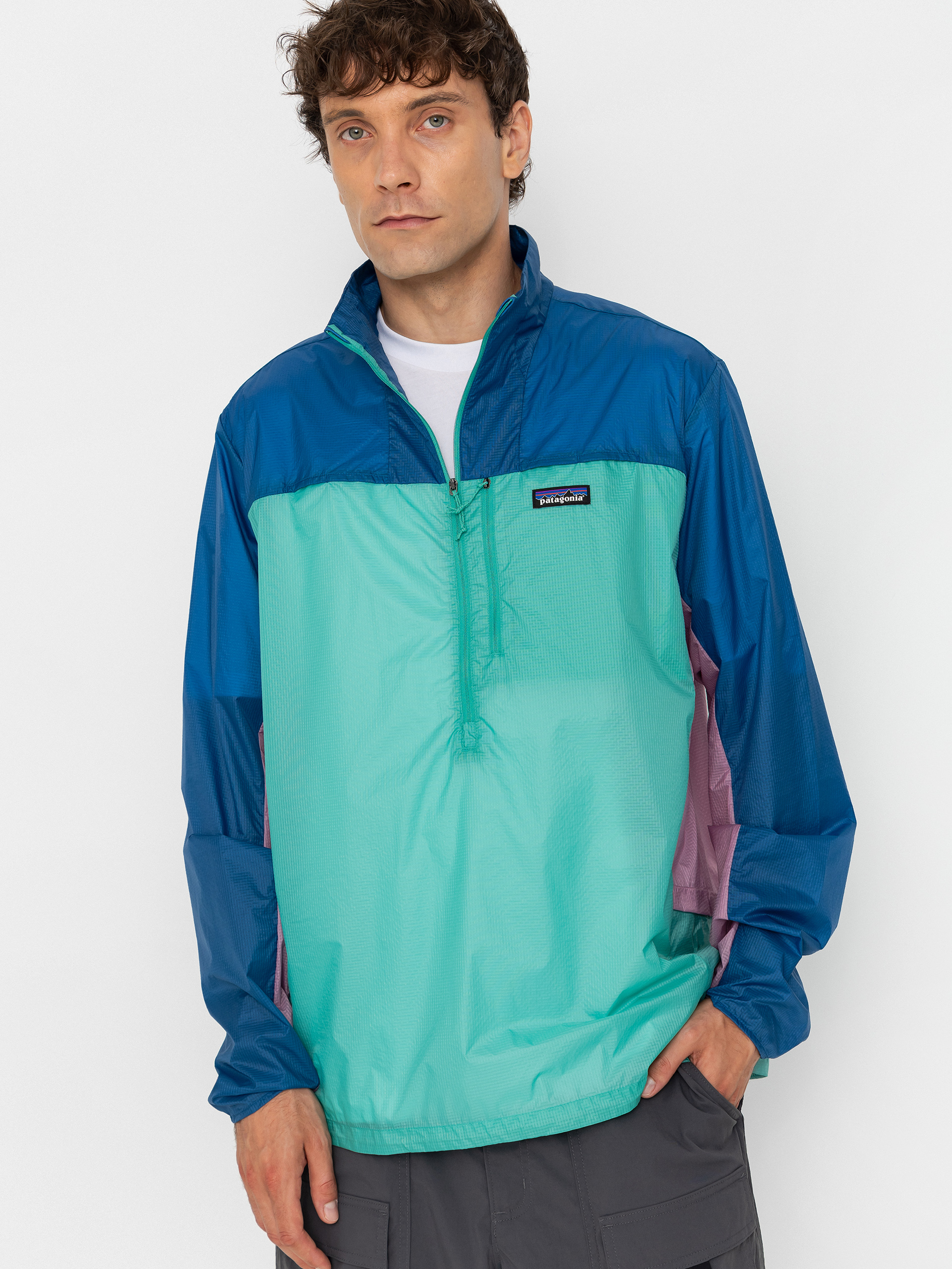 Kurtka Patagonia Houdini Stash 1/2 Zip (aqua stone)