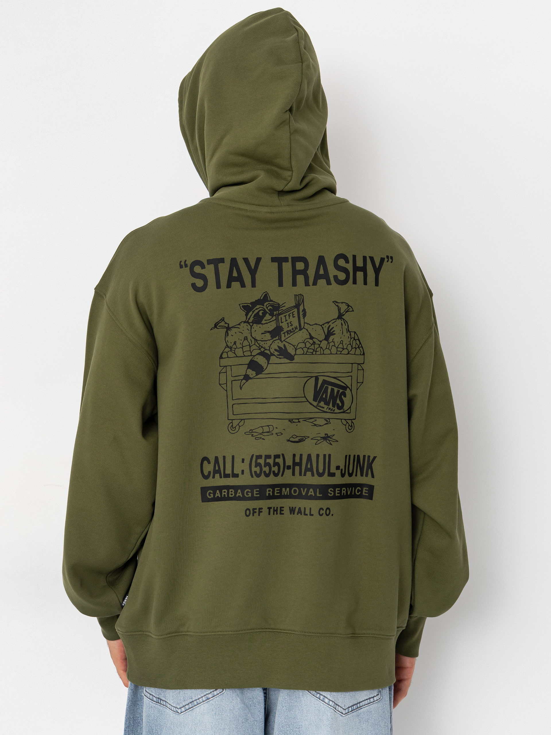 Bluza z kapturem Vans Trashy HD (green balsam)