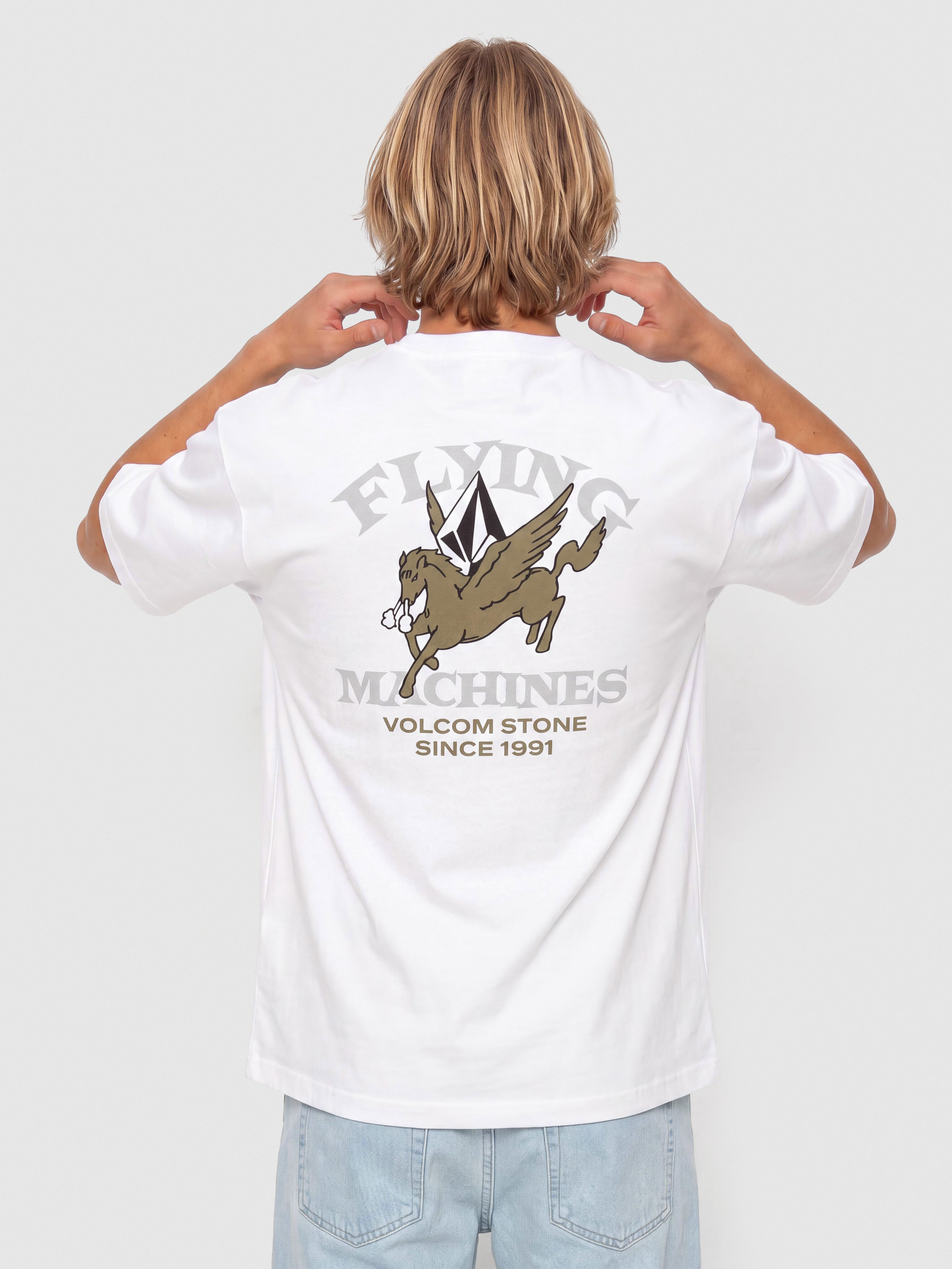 T-shirt Volcom Flying Machine (white)