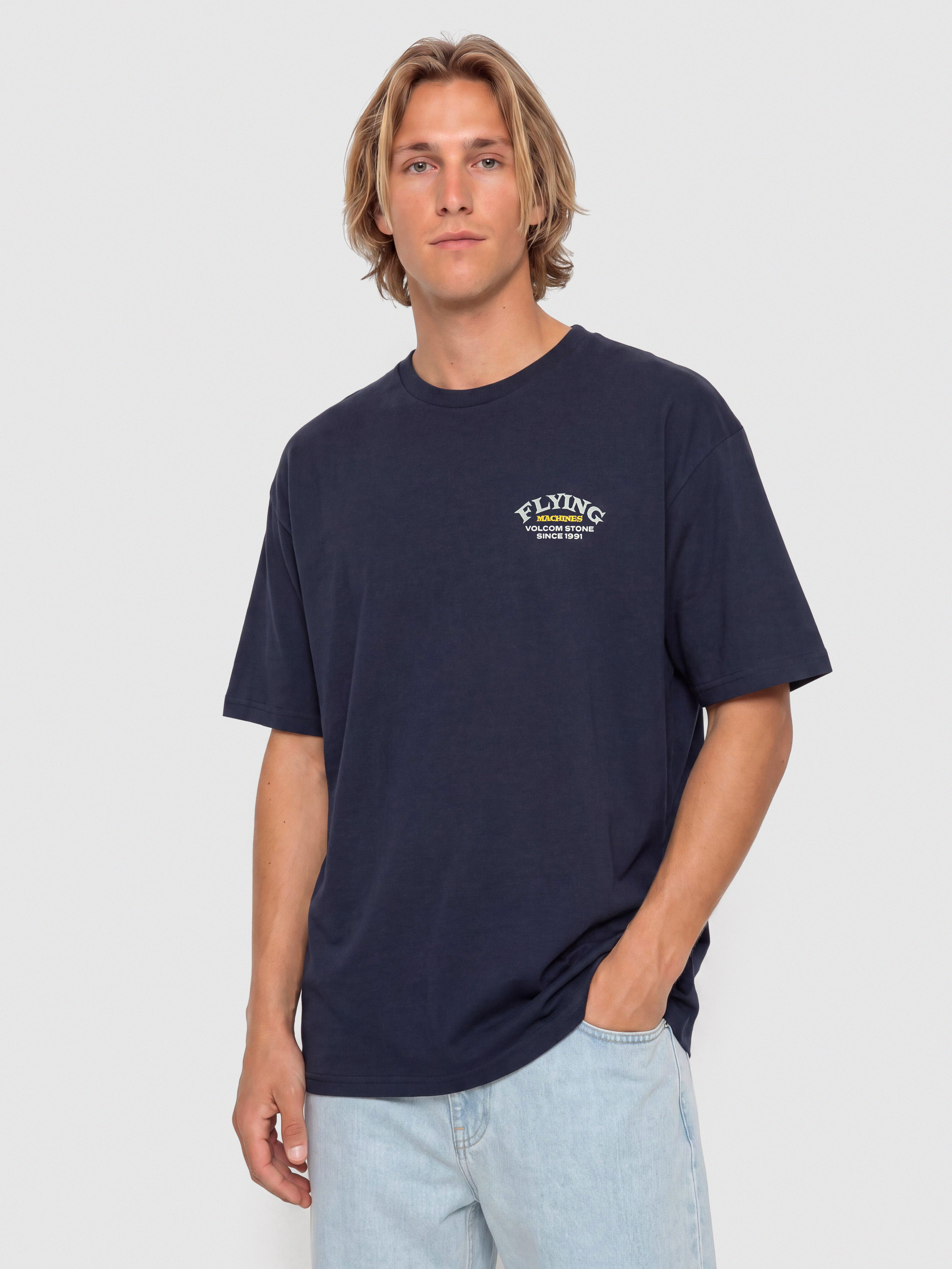 T-shirt Volcom Flying Machine (marine)
