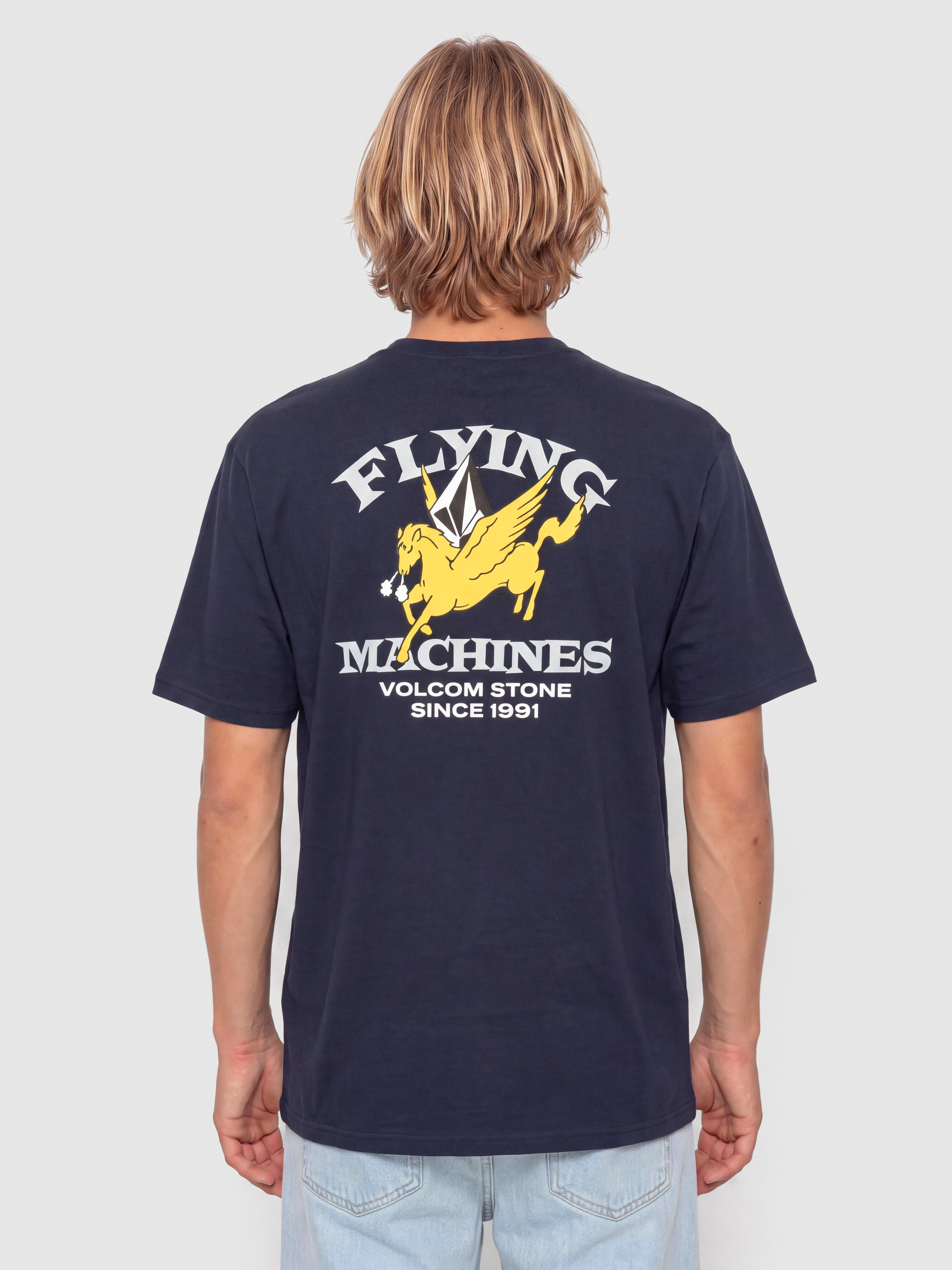 T-shirt Volcom Flying Machine (marine)