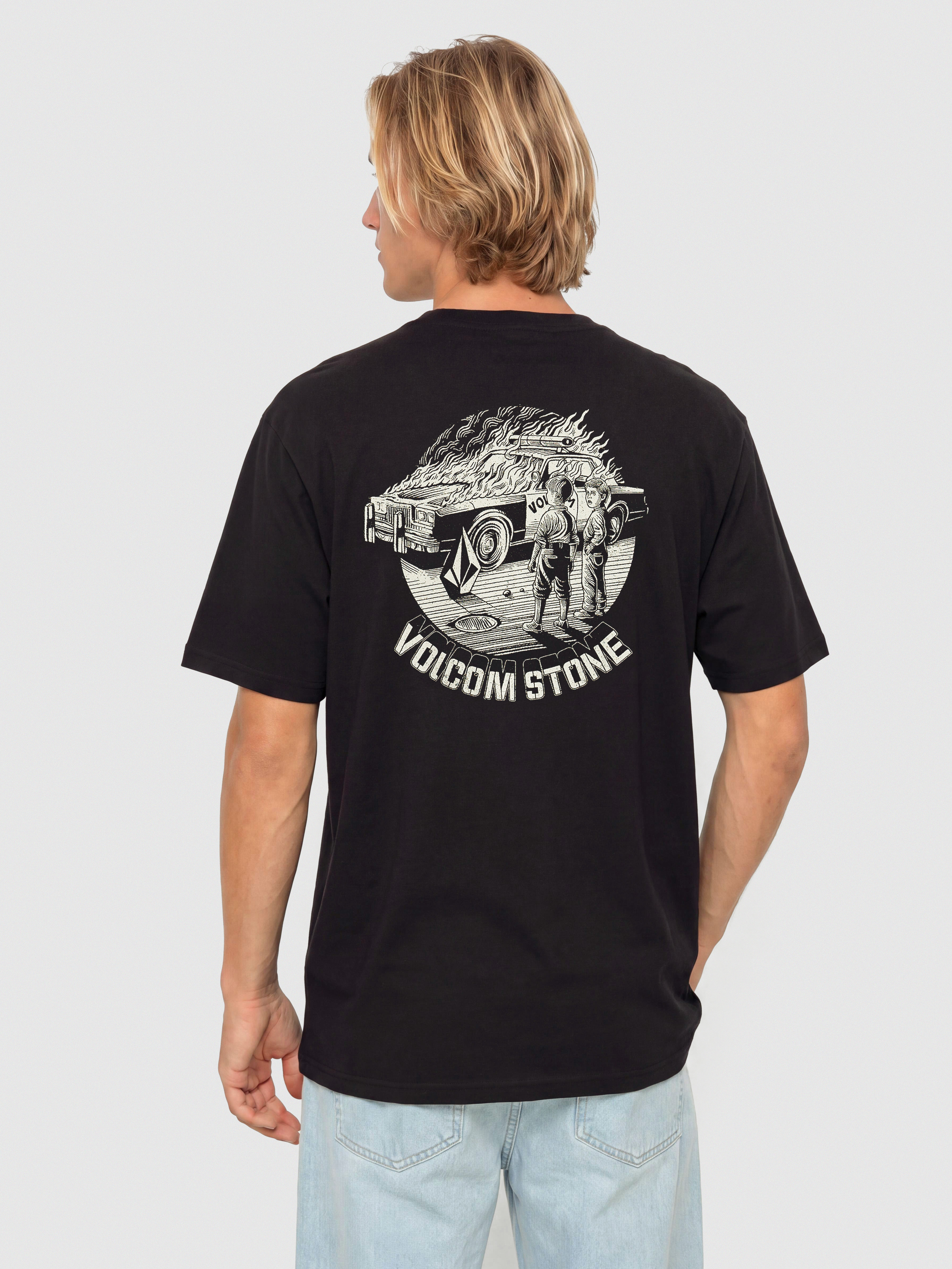 T-shirt Volcom Firecar (black)