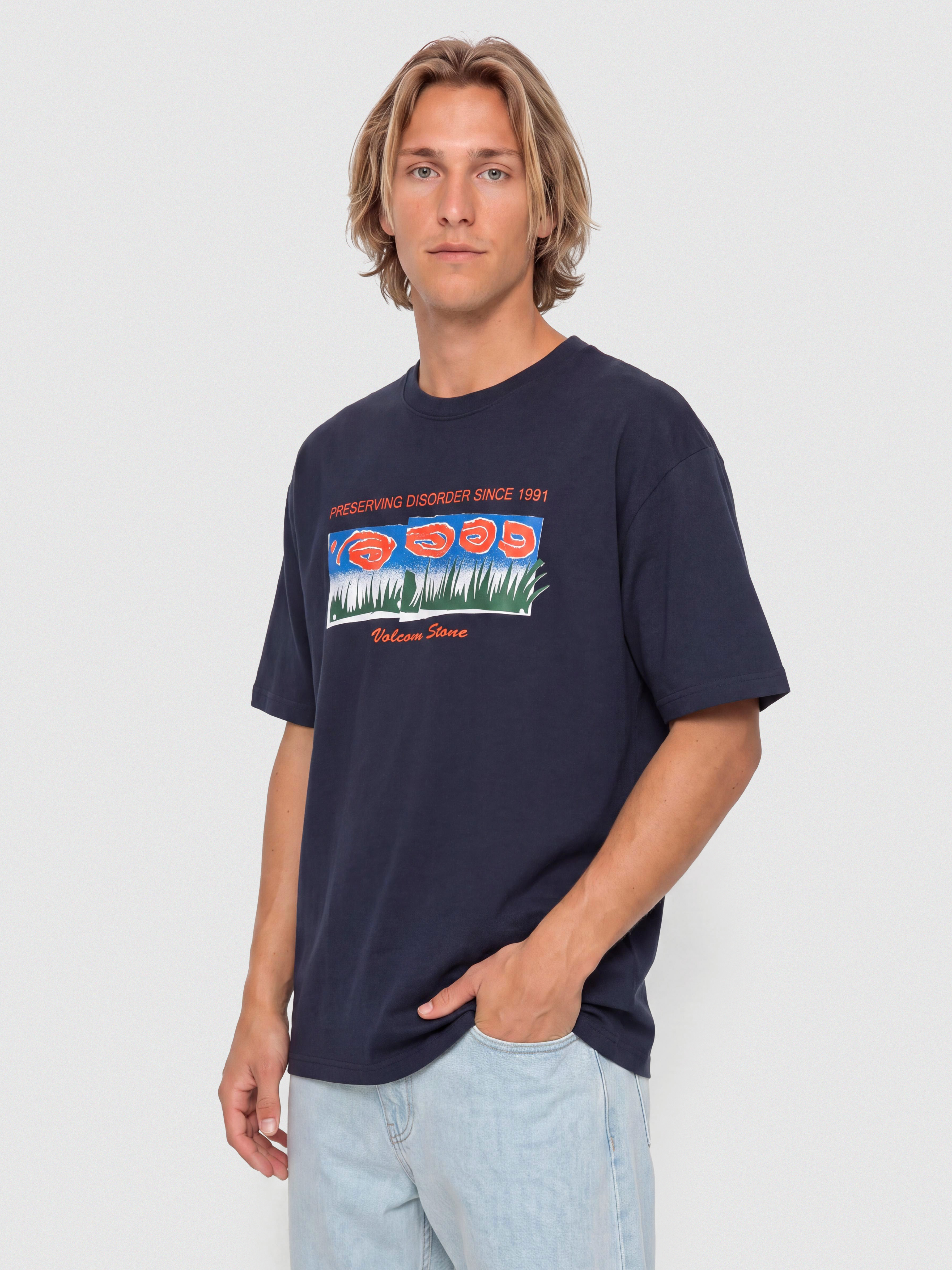 T-shirt Volcom Fa Carrau 1 Lse (marine)