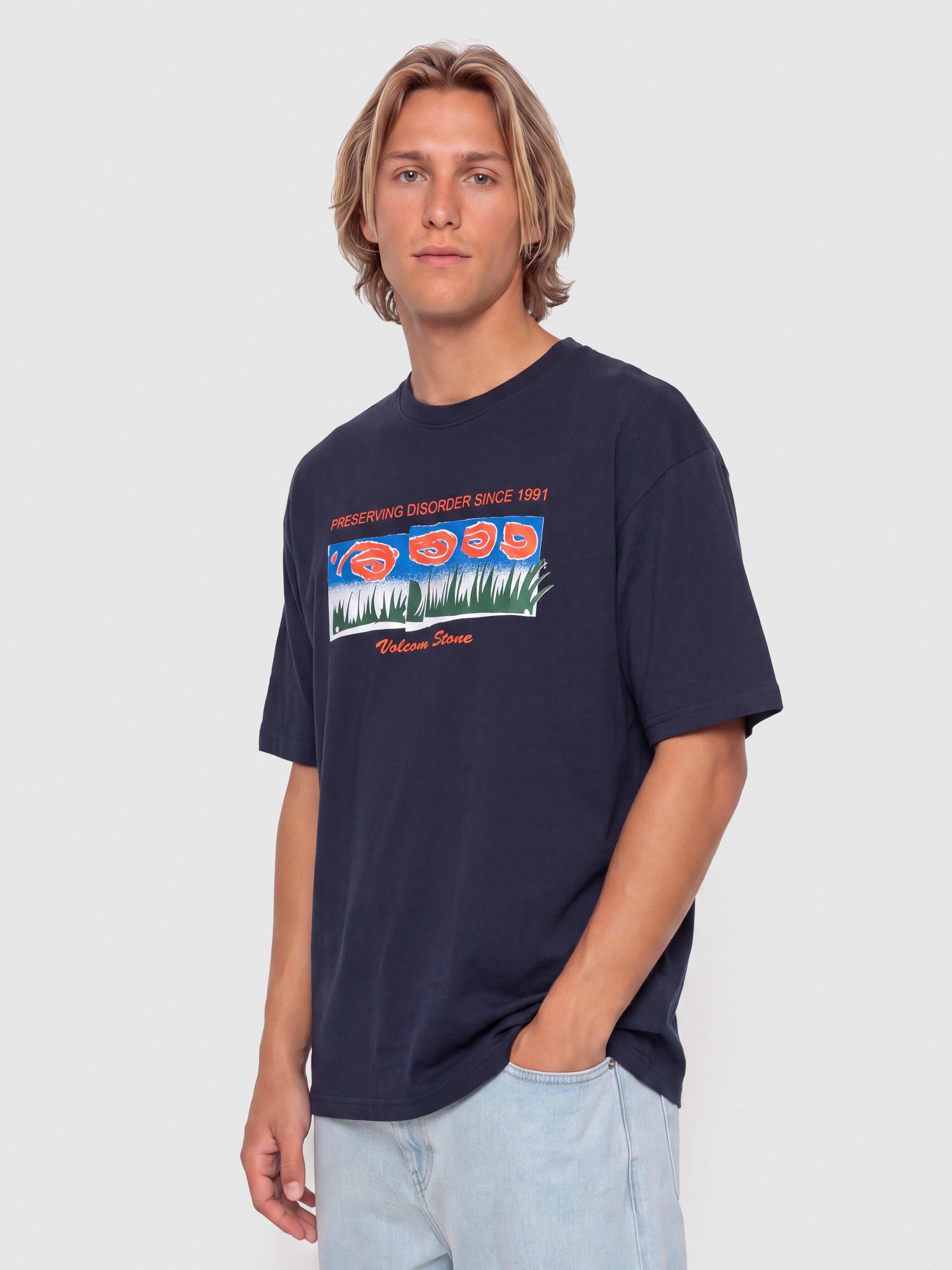 T-shirt Volcom Fa Carrau 1 Lse (marine)