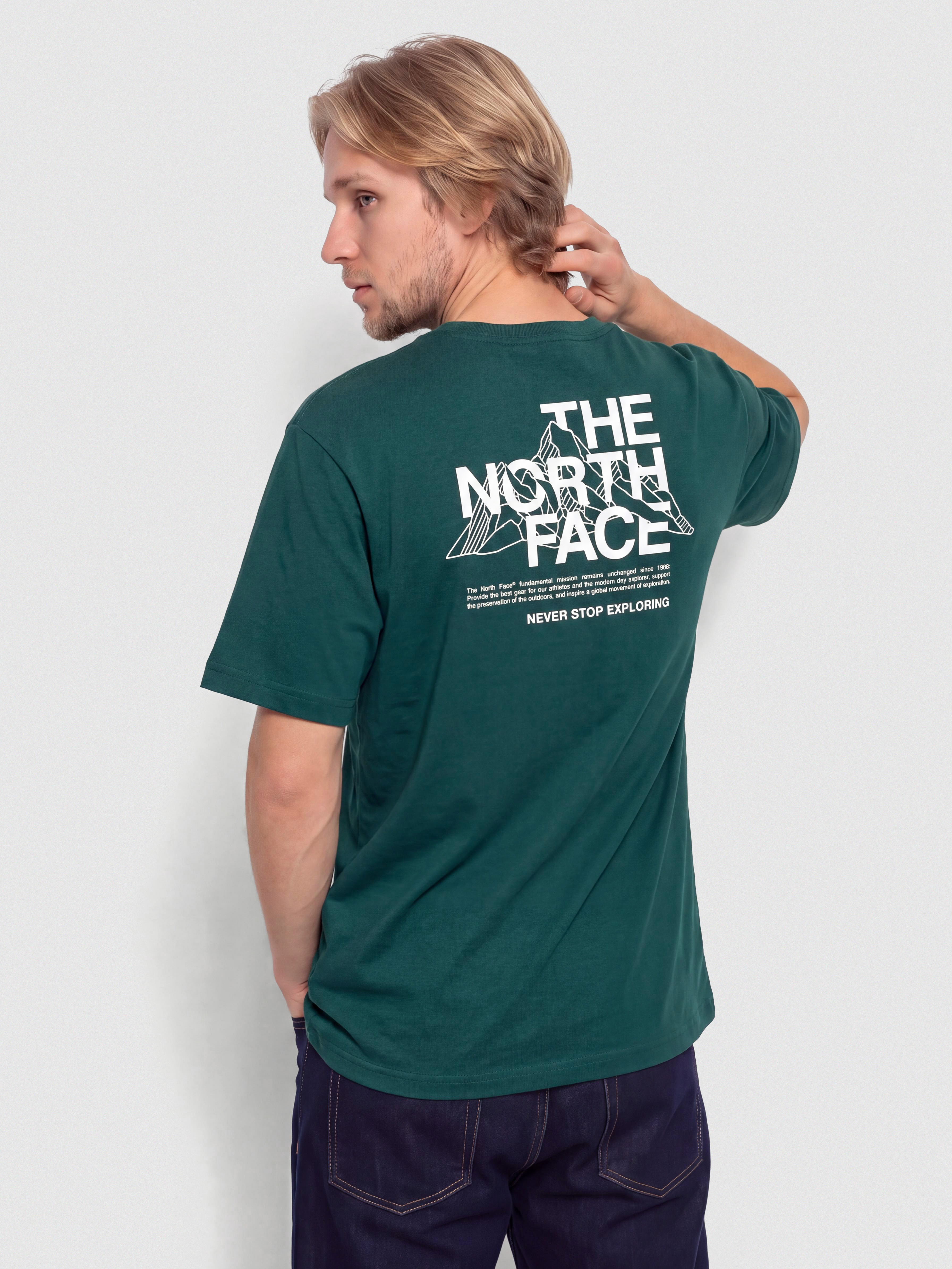 T-shirt The North Face Mountain Sketch (pacific teal)