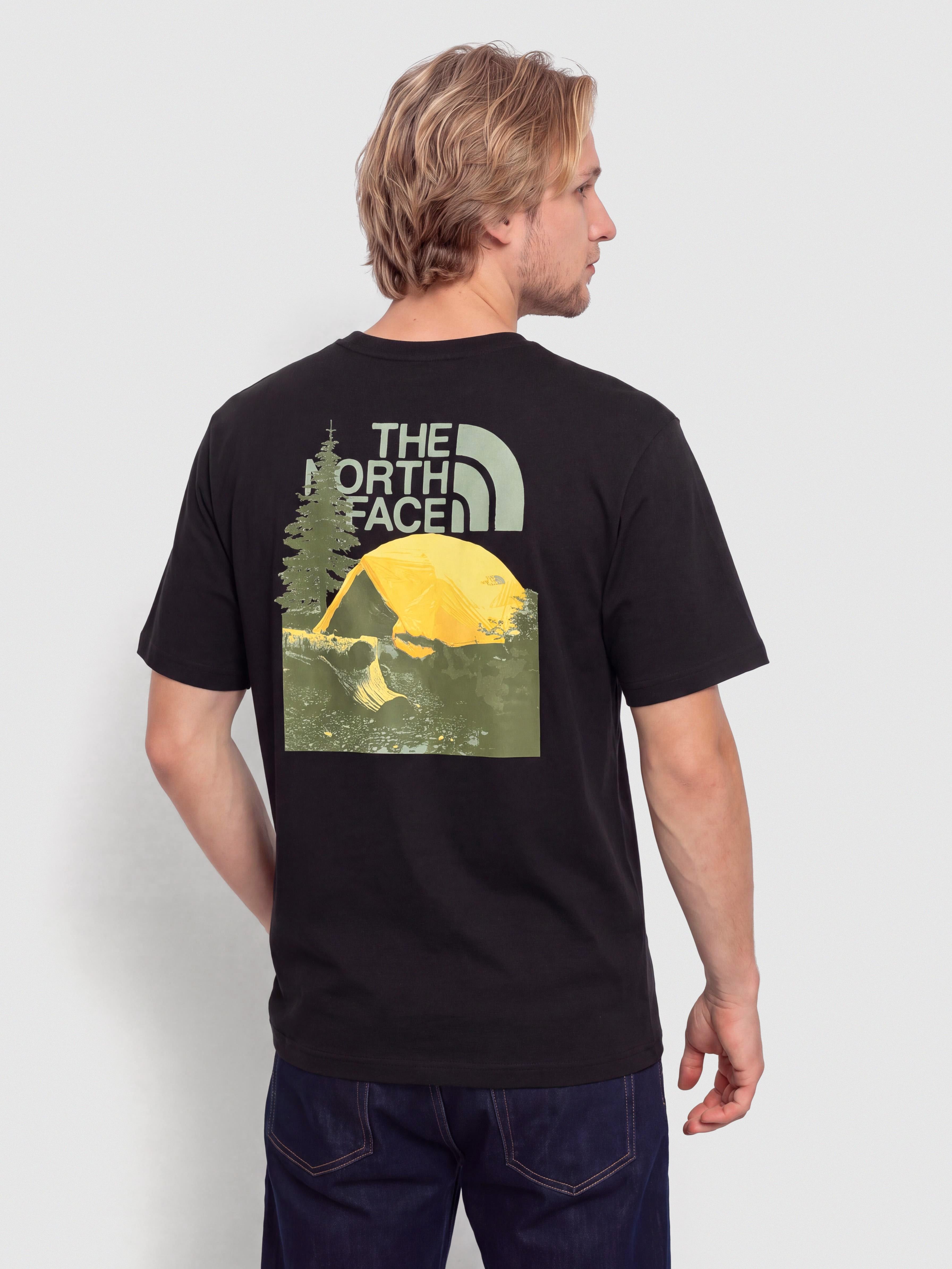 T-shirt The North Face Pitch A Tent Relaxed (tnf black)