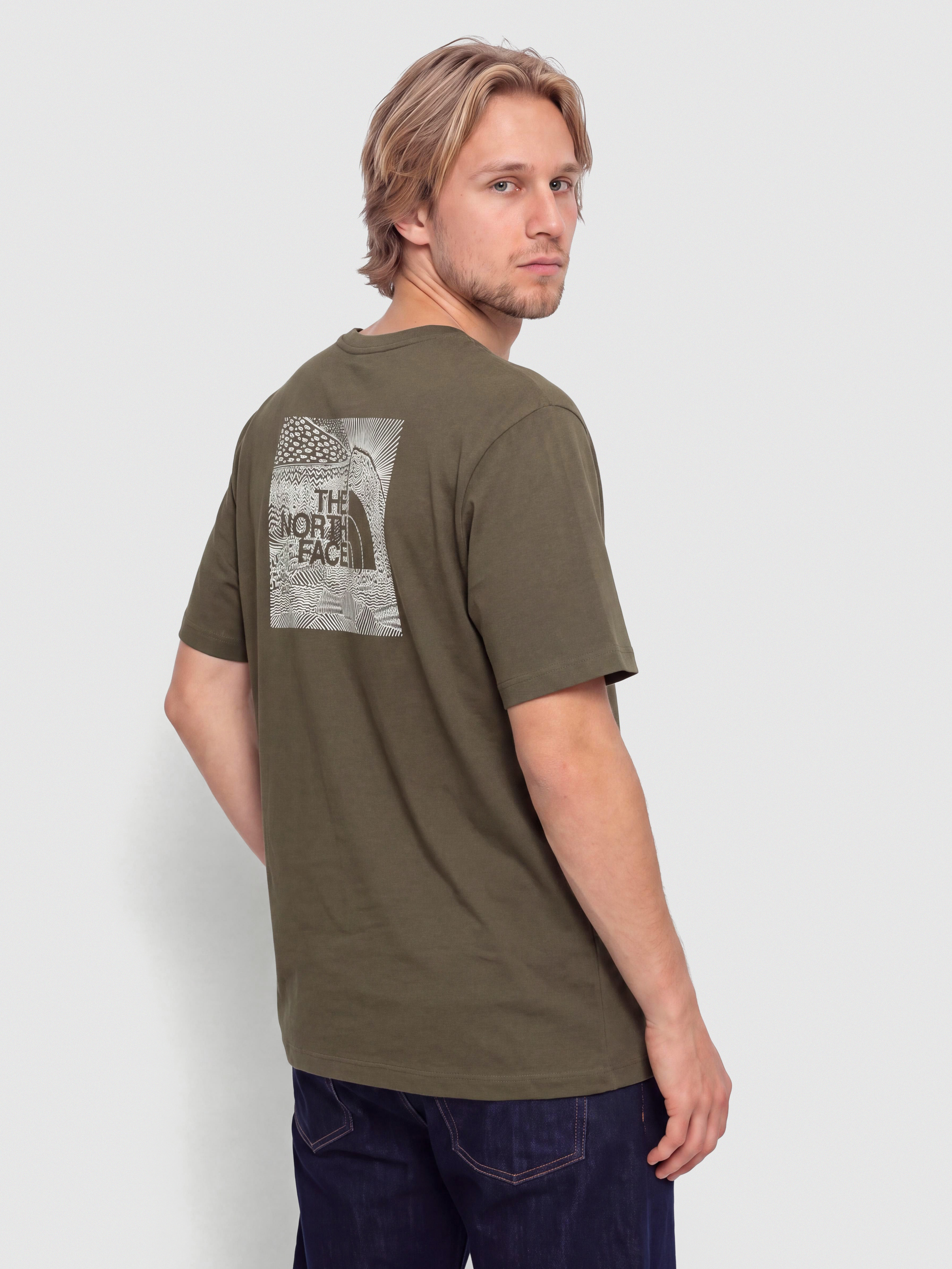 T-shirt The North Face Box Nse Celebration (new taupe green)