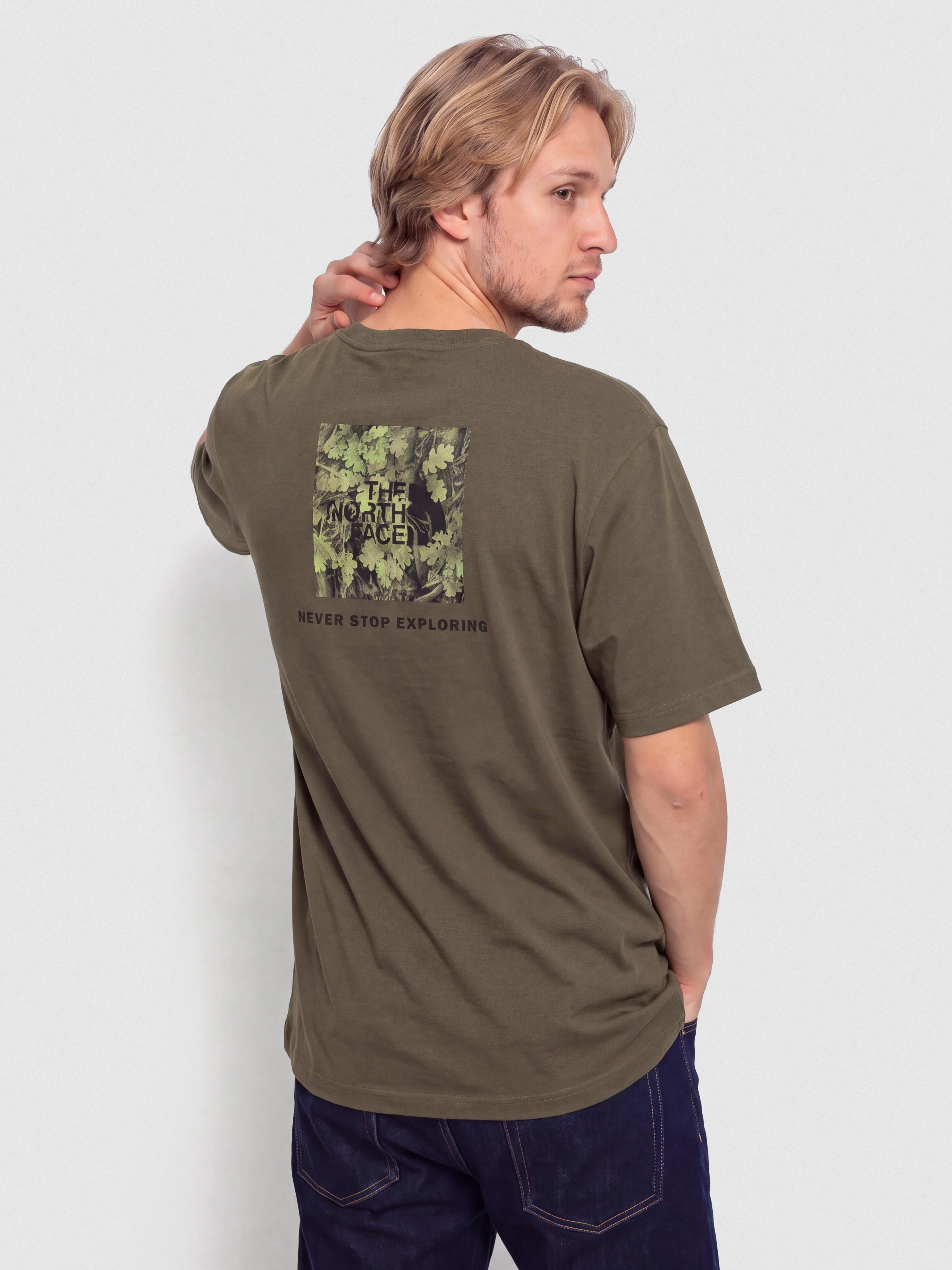 T-shirt The North Face Yosemite Oak Box Nse Regular (new taupe green)