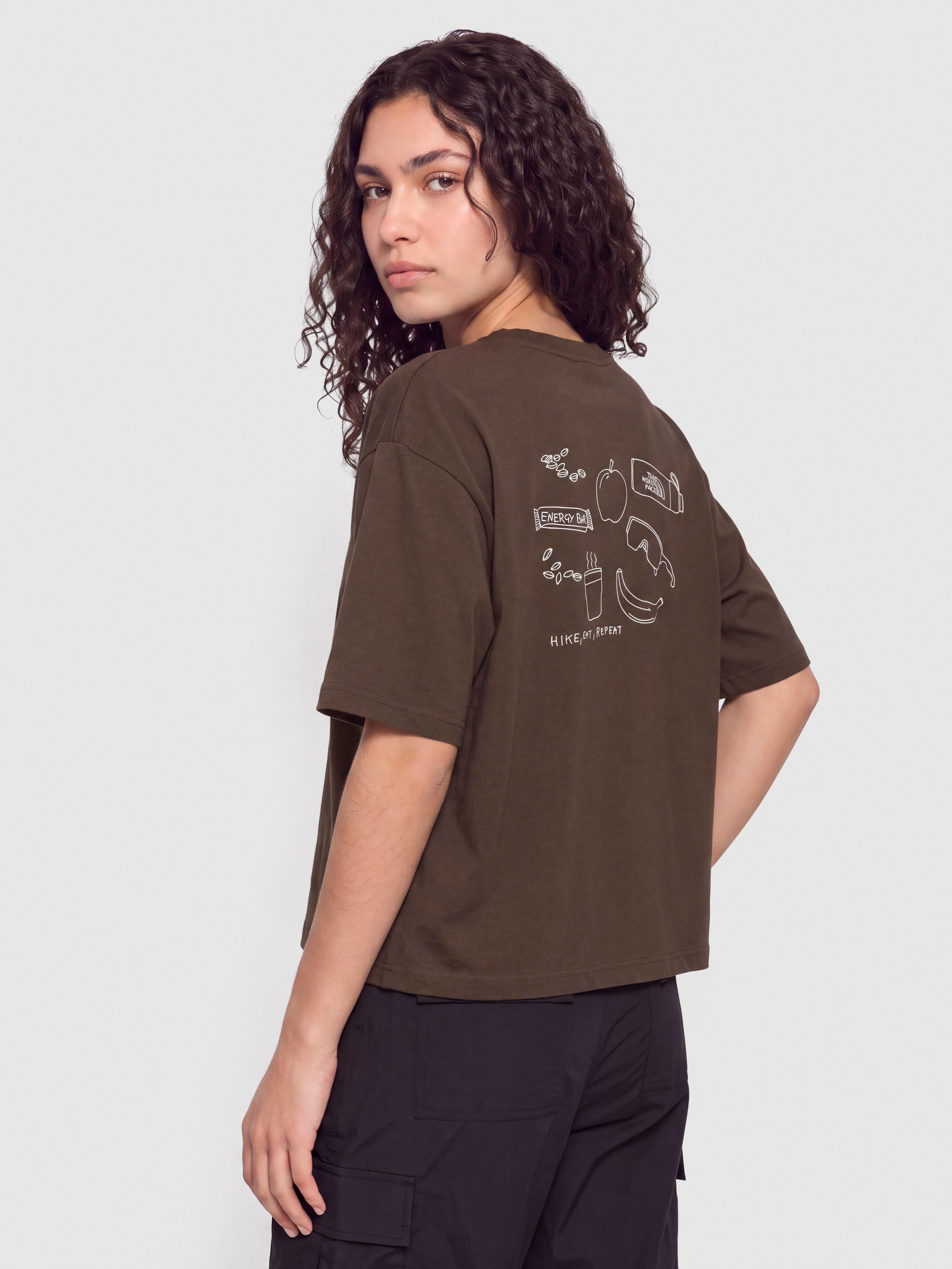 T-shirt The North Face Hike Picnic Boxy Wmn (dark chestnut)