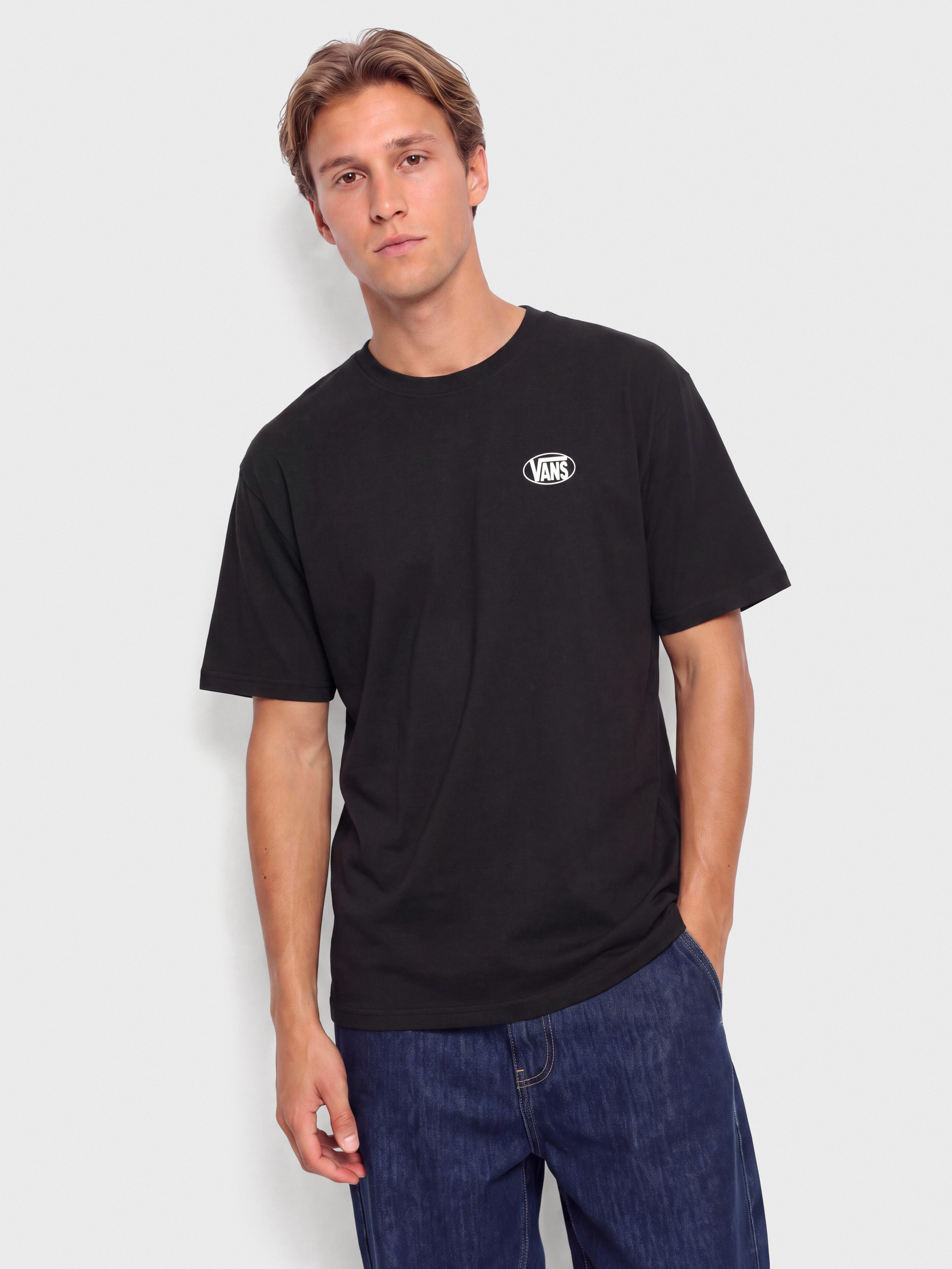 T-shirt Vans Oval Logo Loose (black)