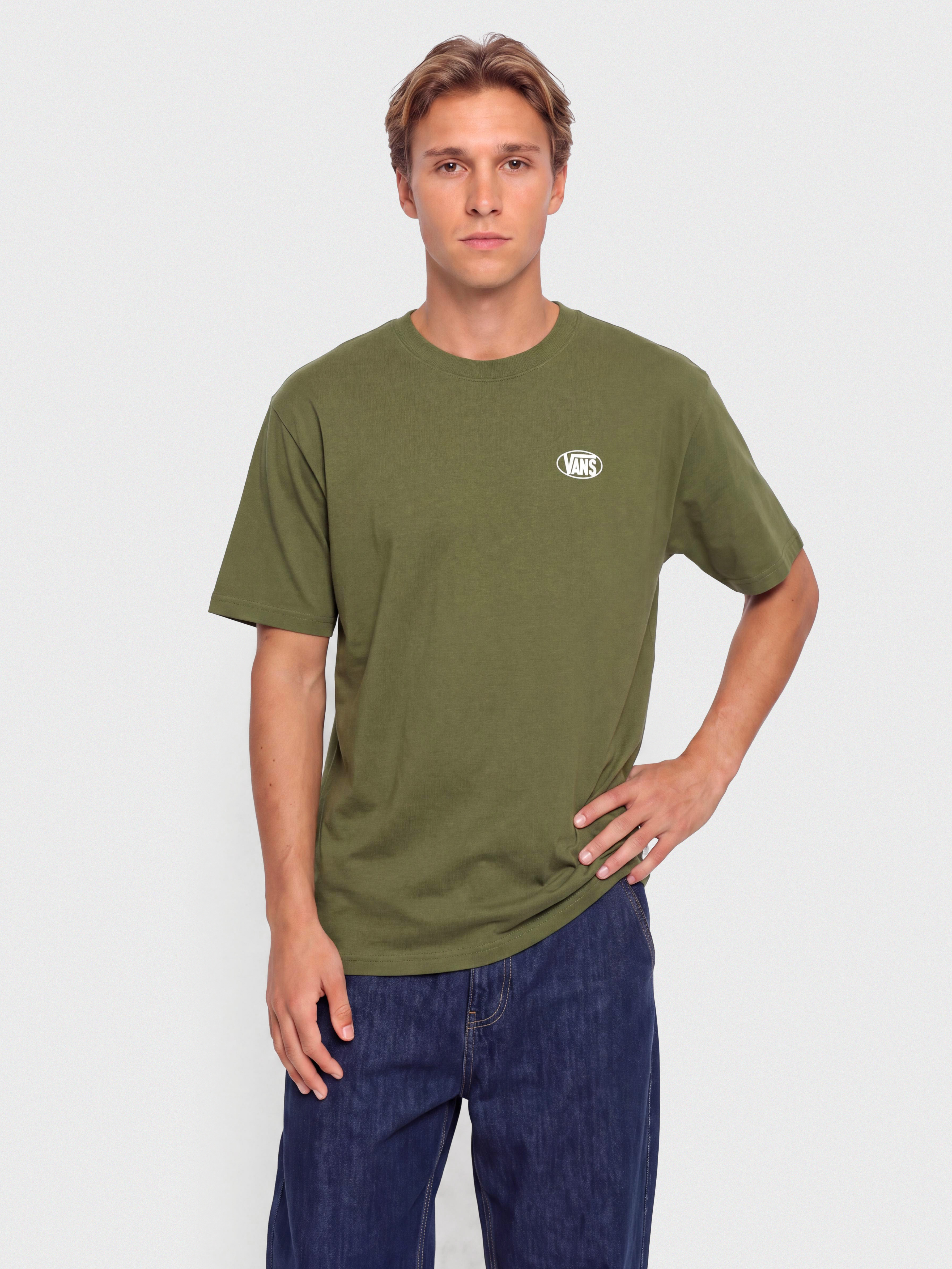 T-shirt Vans Oval Logo Loose (green balsam)