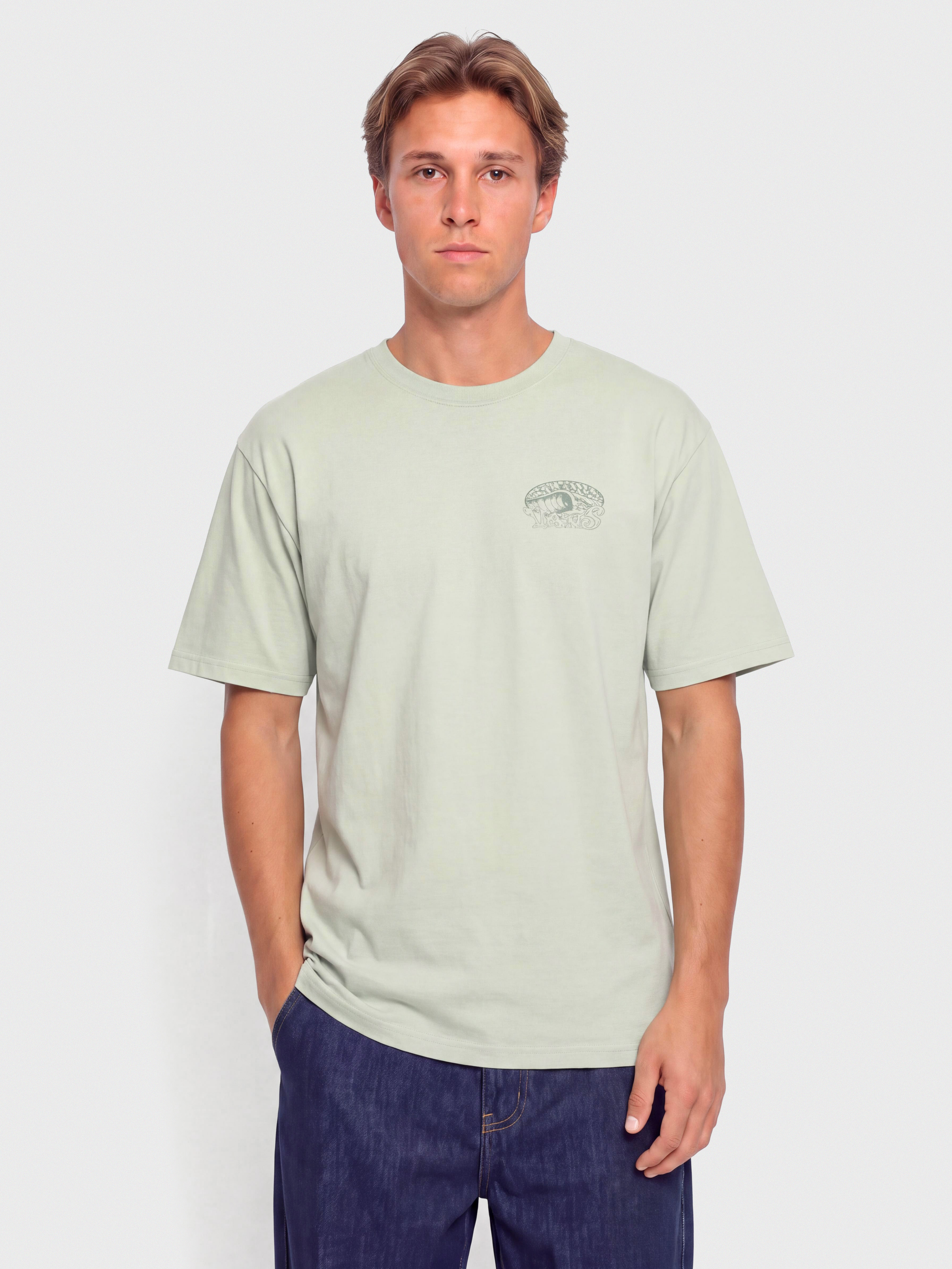 T-shirt Vans Check Overhead (dusty mint)