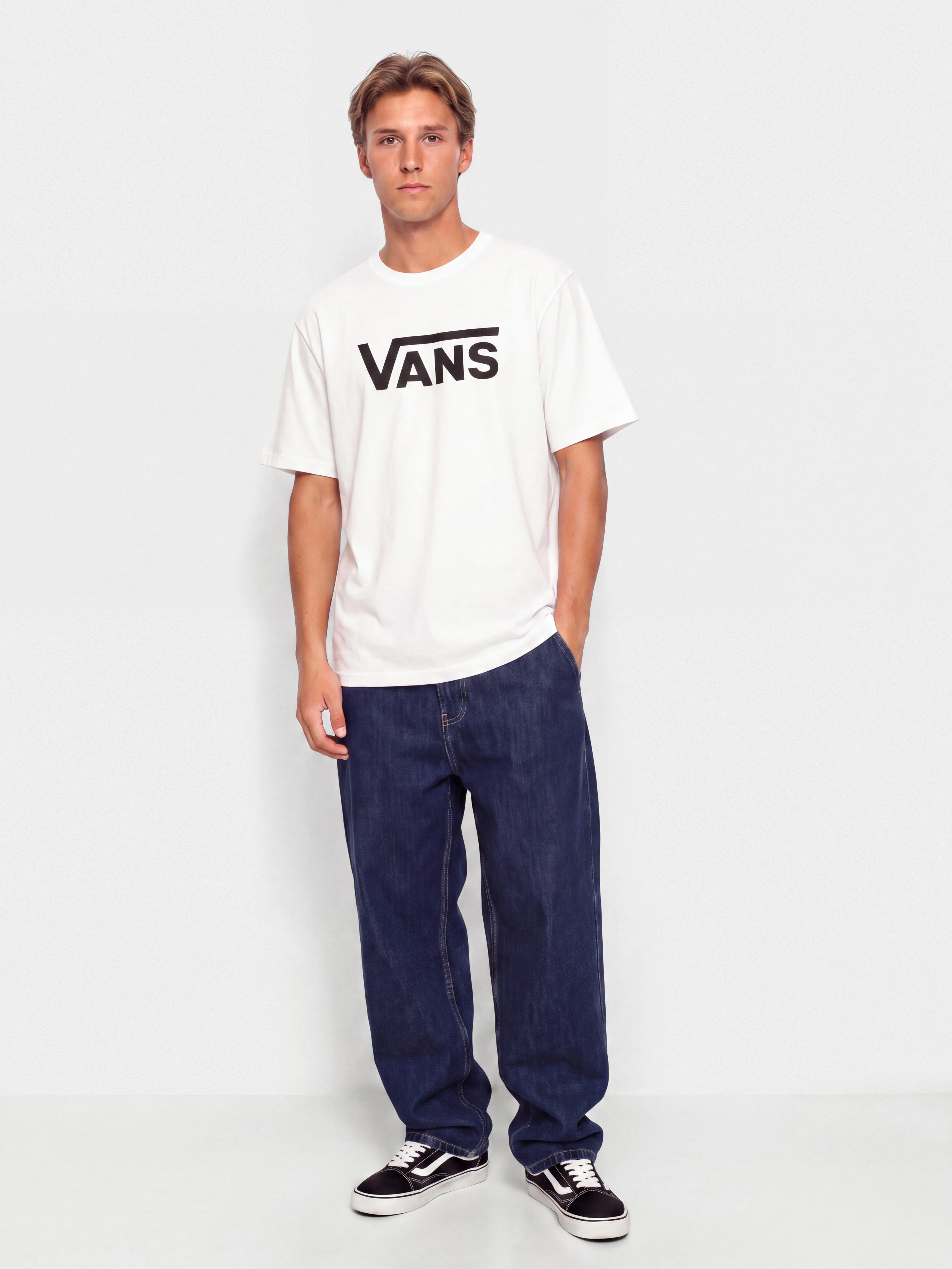 T-shirt Vans Classic Drop V (white/black)