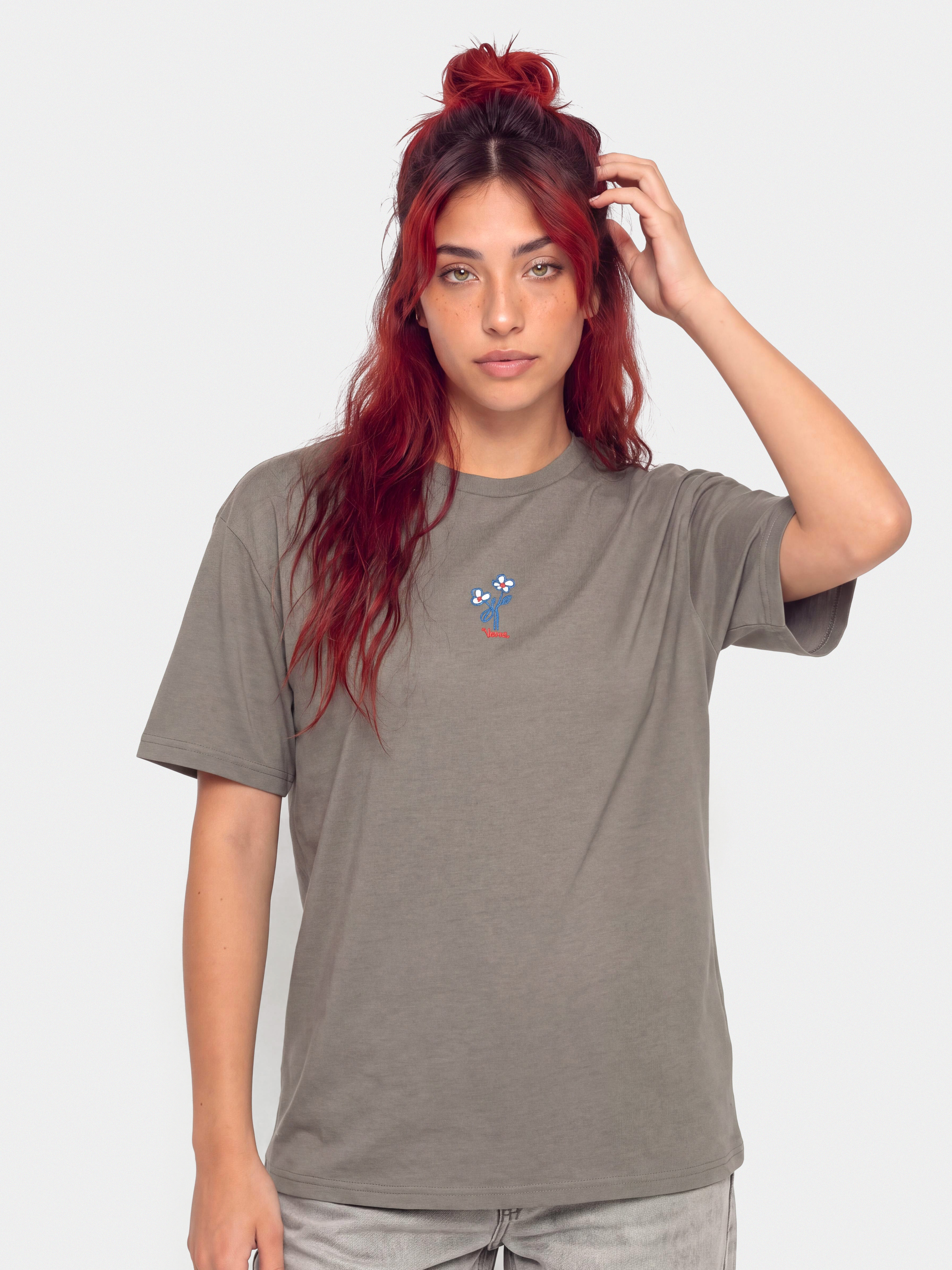 T-shirt Vans Hand Drawn Floral Wmn (pewter)