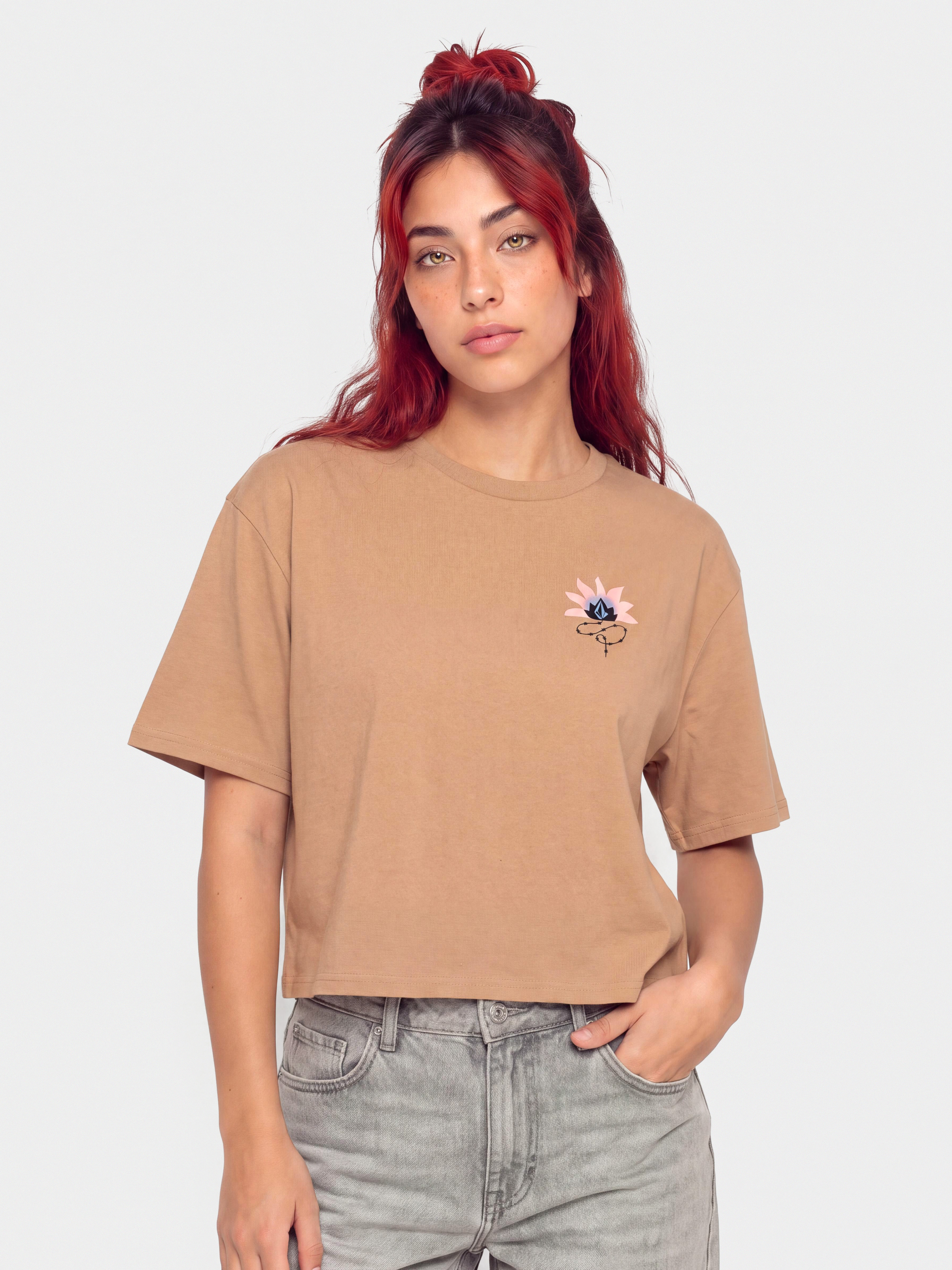 T-shirt Volcom Bliss Wmn (pale khaki)