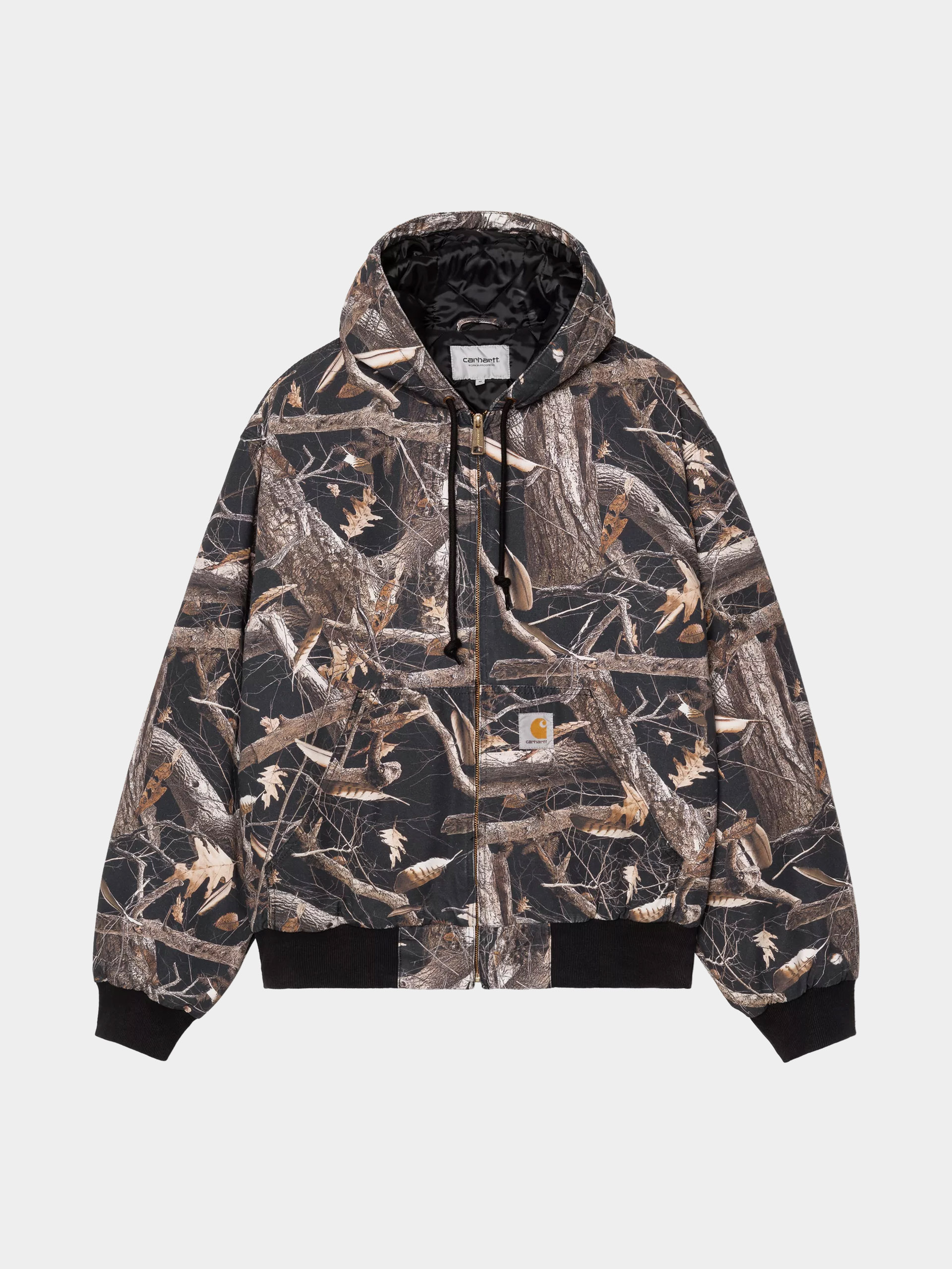 Kurtka Carhartt WIP OG Active (camo feather tree black/heavy stone wash)