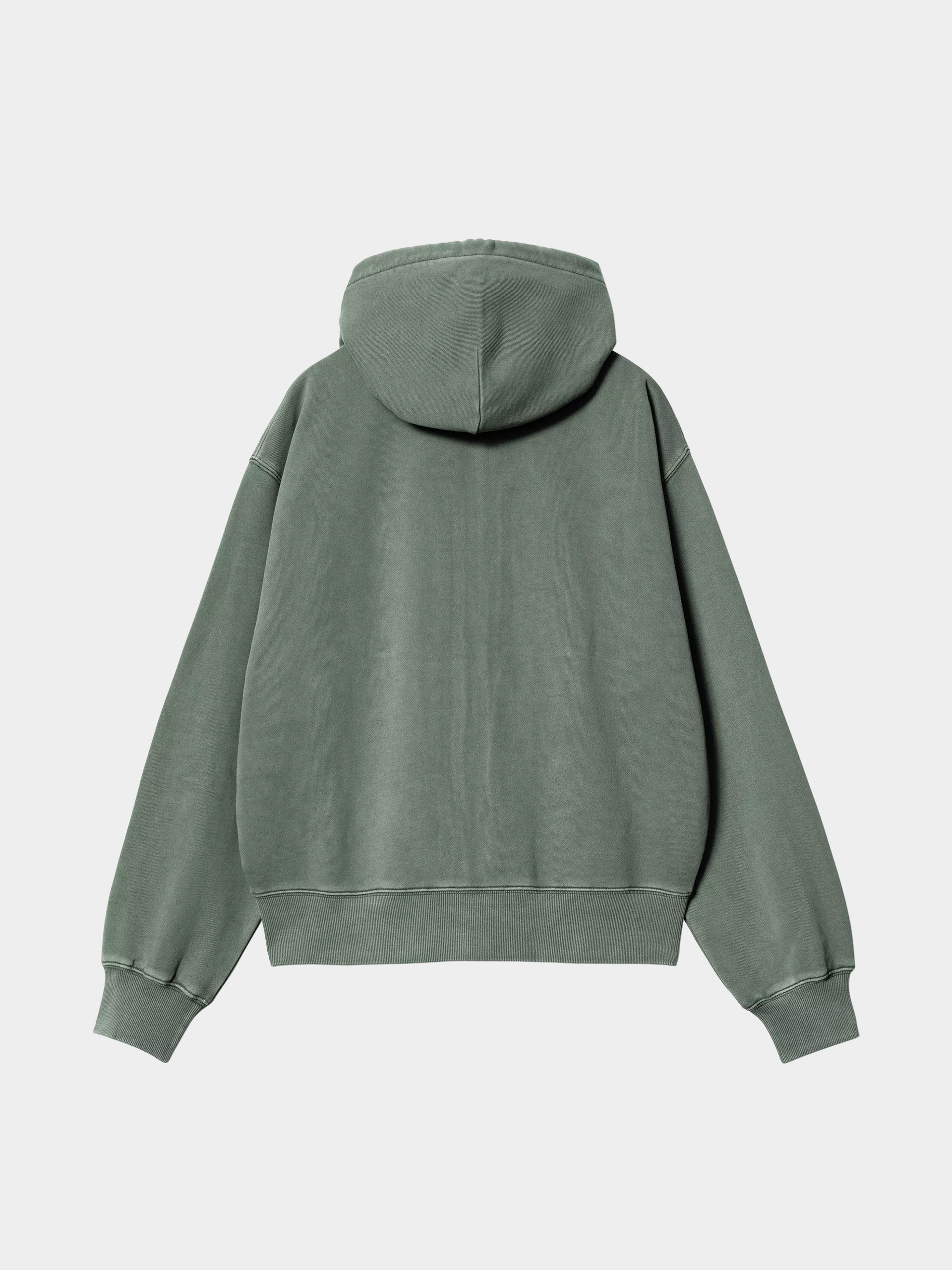 Bluza z kapturem Carhartt WIP Nelson ZHD Wmn (dark scarab/garment dyed)