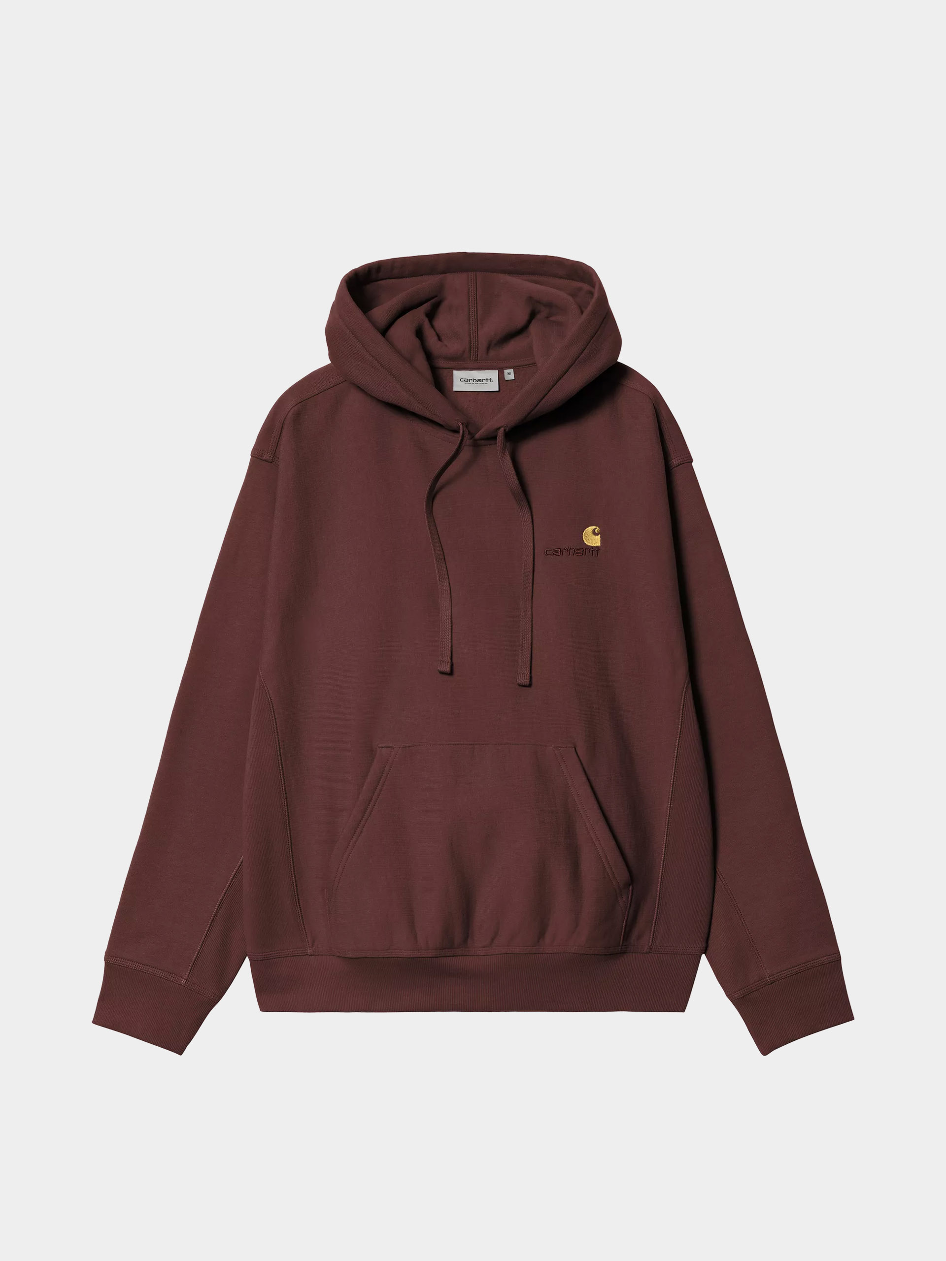 Bluza z kapturem Carhartt WIP American Script HD (amarone)