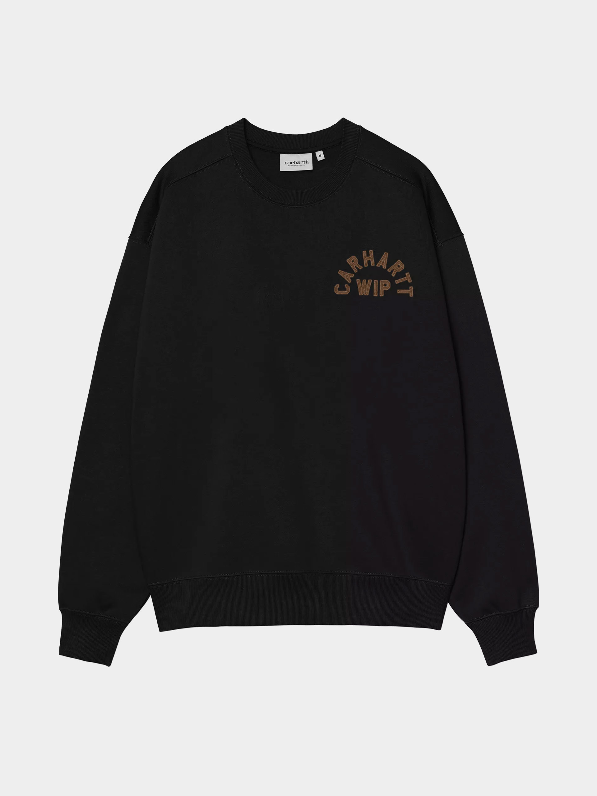 Bluza Carhartt WIP Arch Script (black/hamilton brown/stone washed)