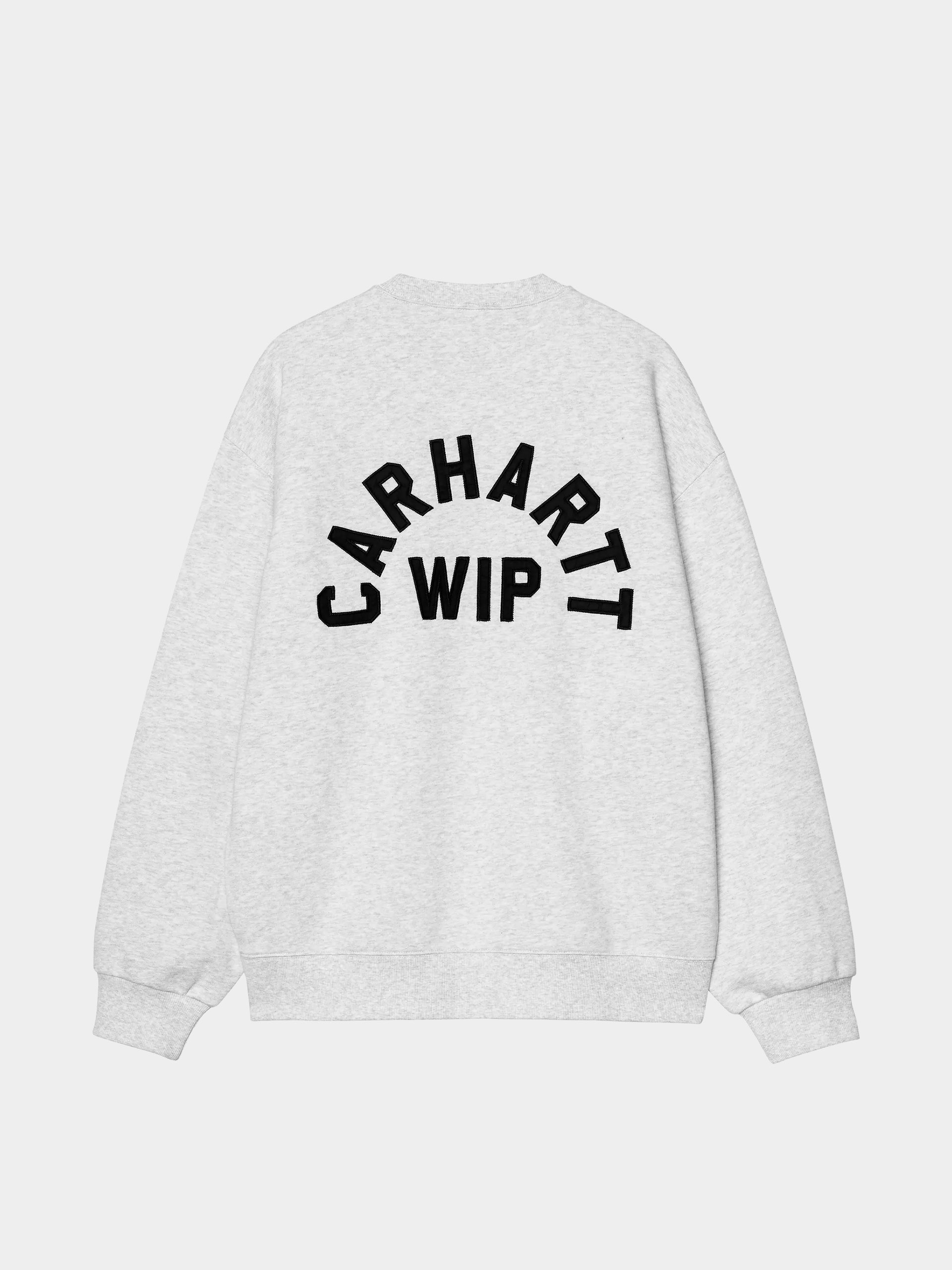Bluza Carhartt WIP Arch Script (ash heather/dark navy/stone washed)