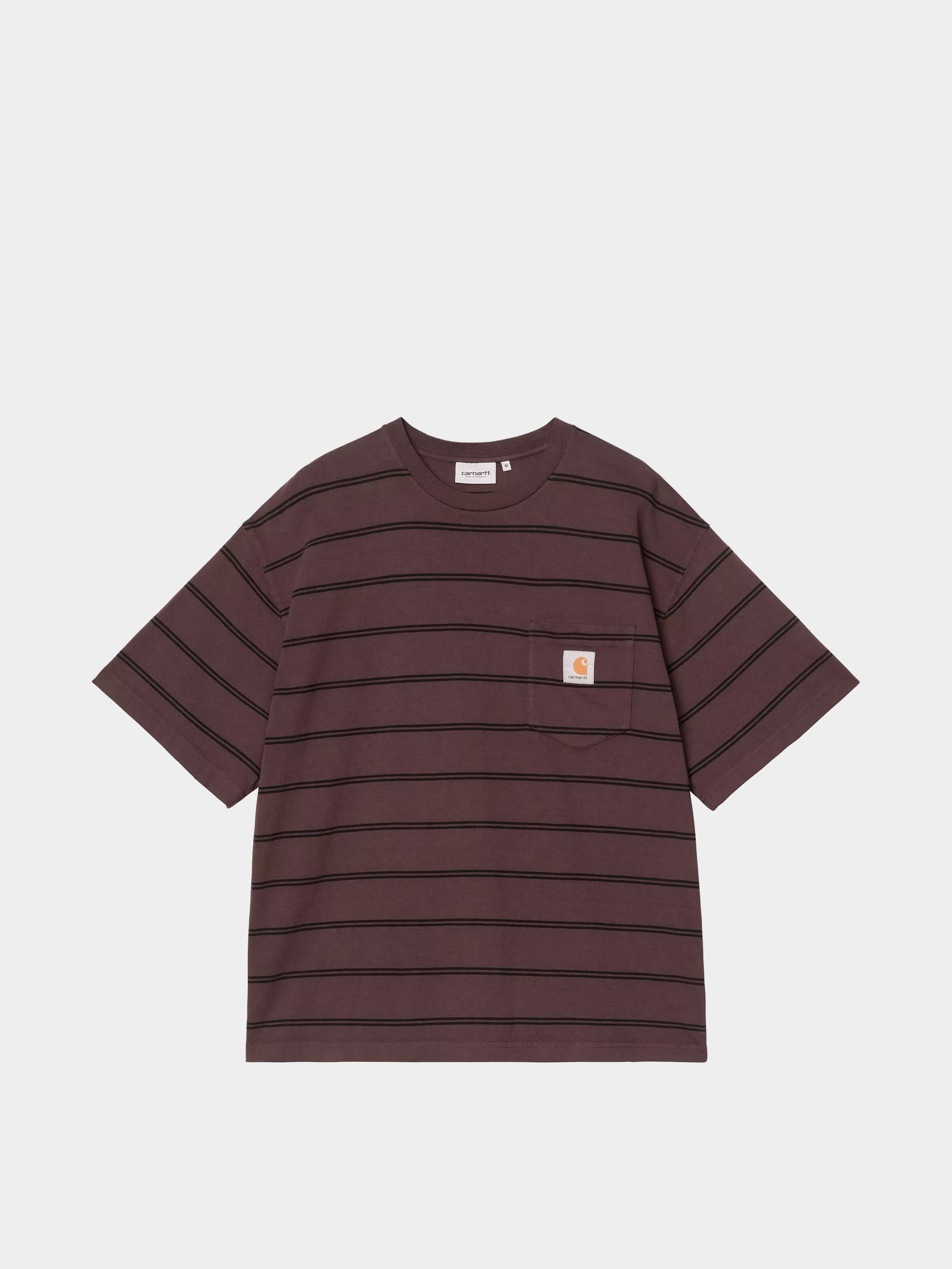 T-shirt Carhartt WIP Cardona Pocket (cardona stripe natural/palisander/garment dyed)