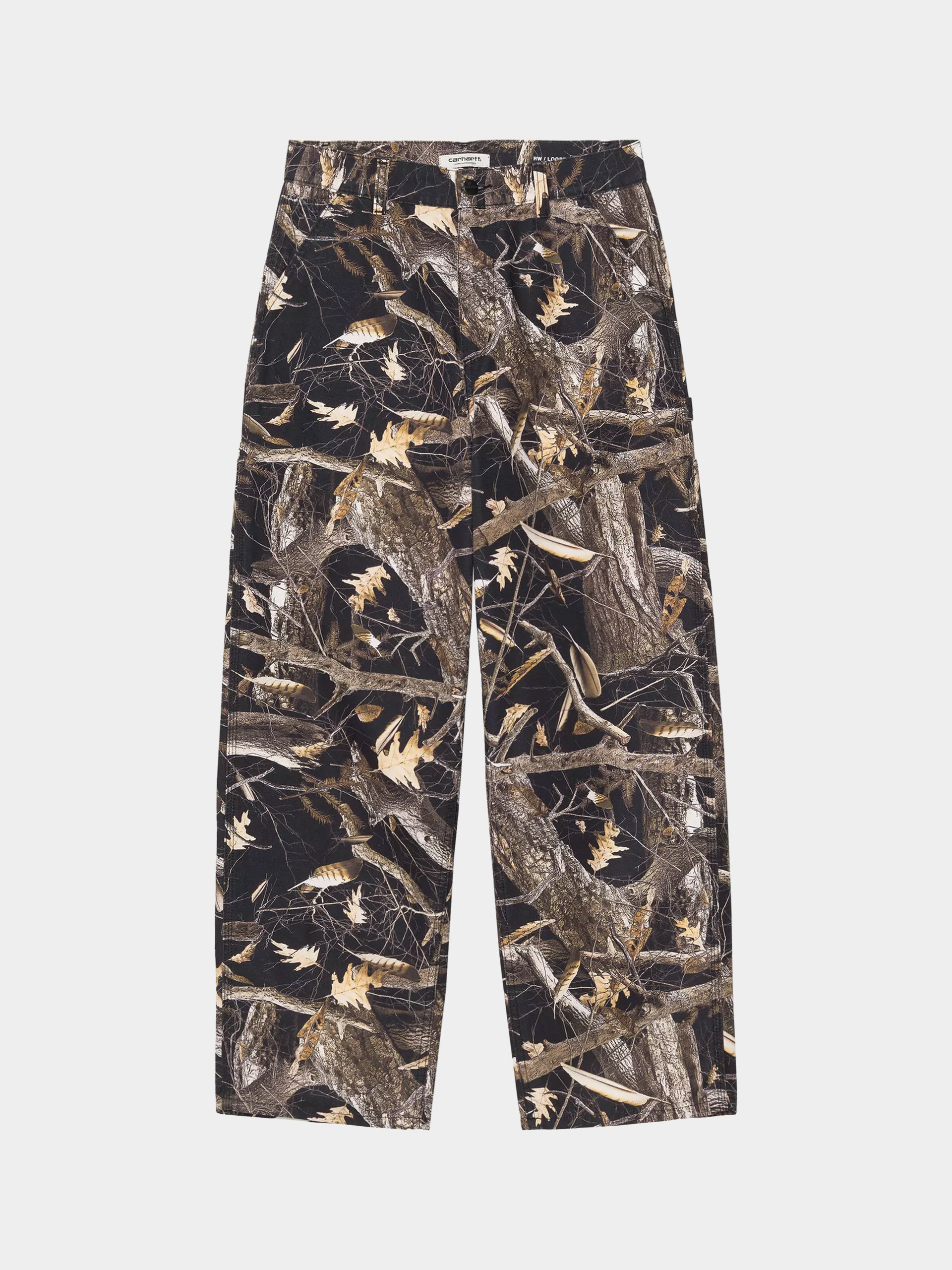 Spodnie Carhartt WIP Brandon Single Knee Wmn (camo feather tree black/heavy stone wash)