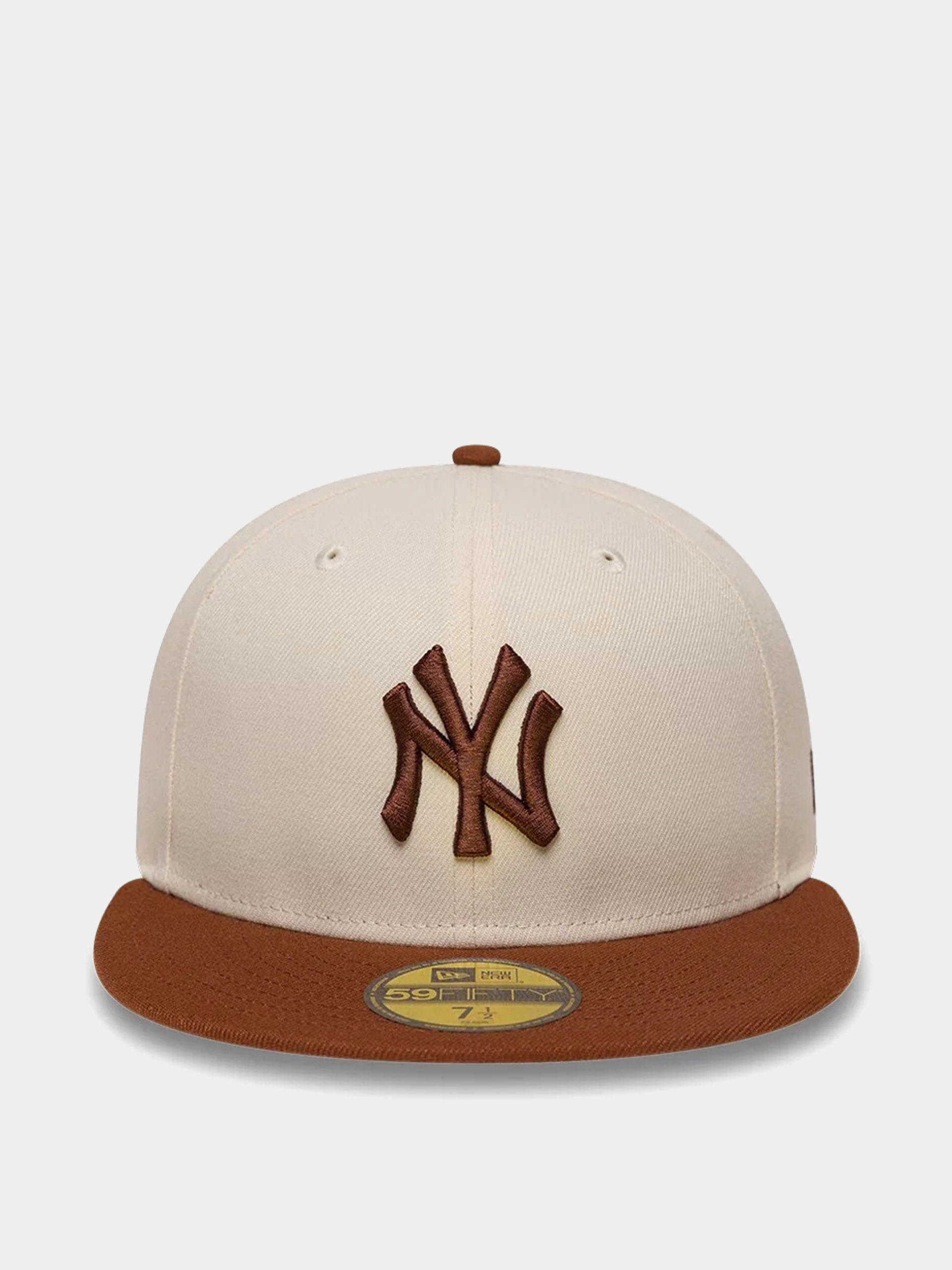 Czapka z daszkiem New Era Colour Block League Essential 59Fifty New York Yankees (light cream/brown)