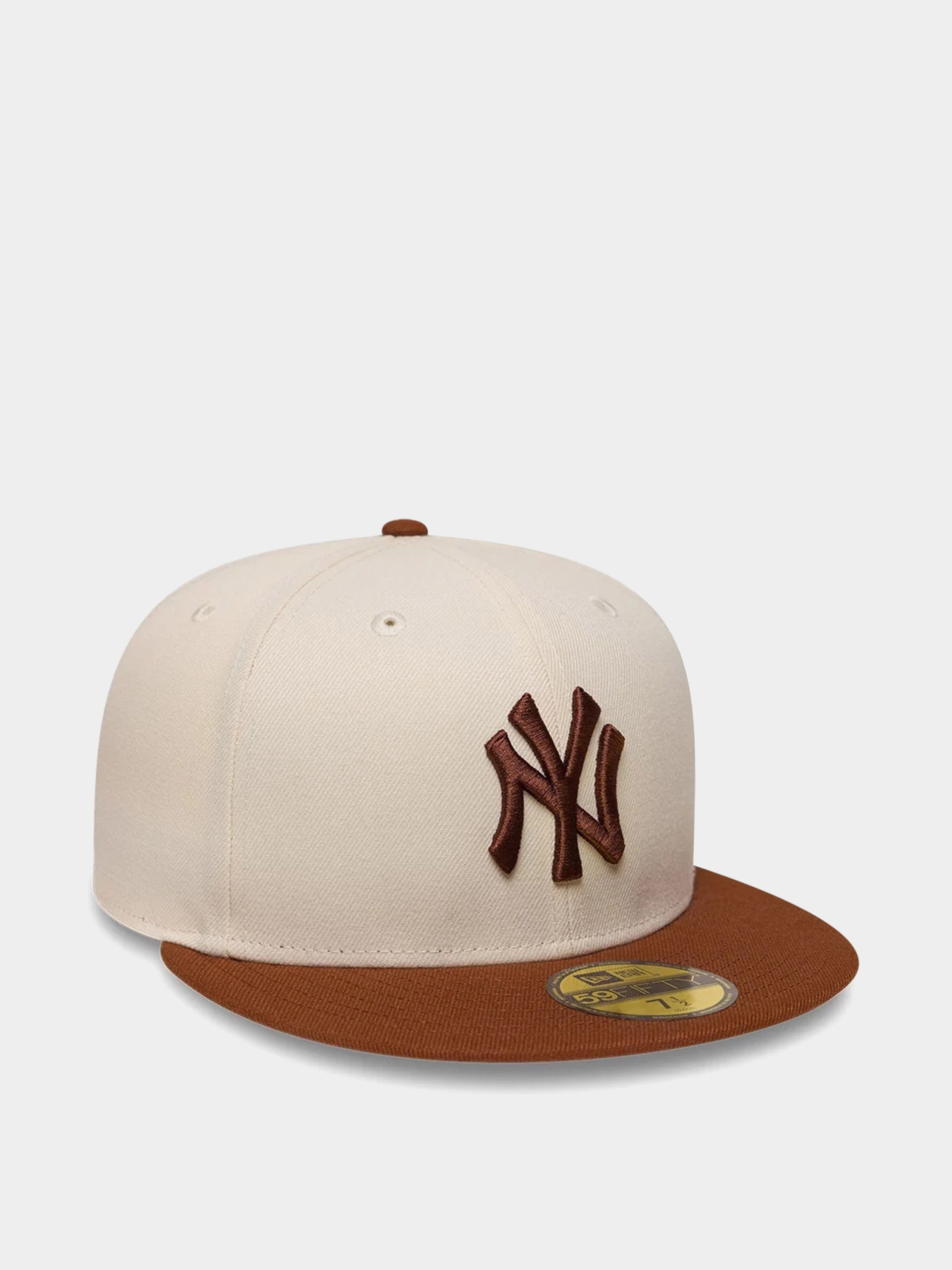 Czapka z daszkiem New Era Colour Block League Essential 59Fifty New York Yankees (light cream/brown)