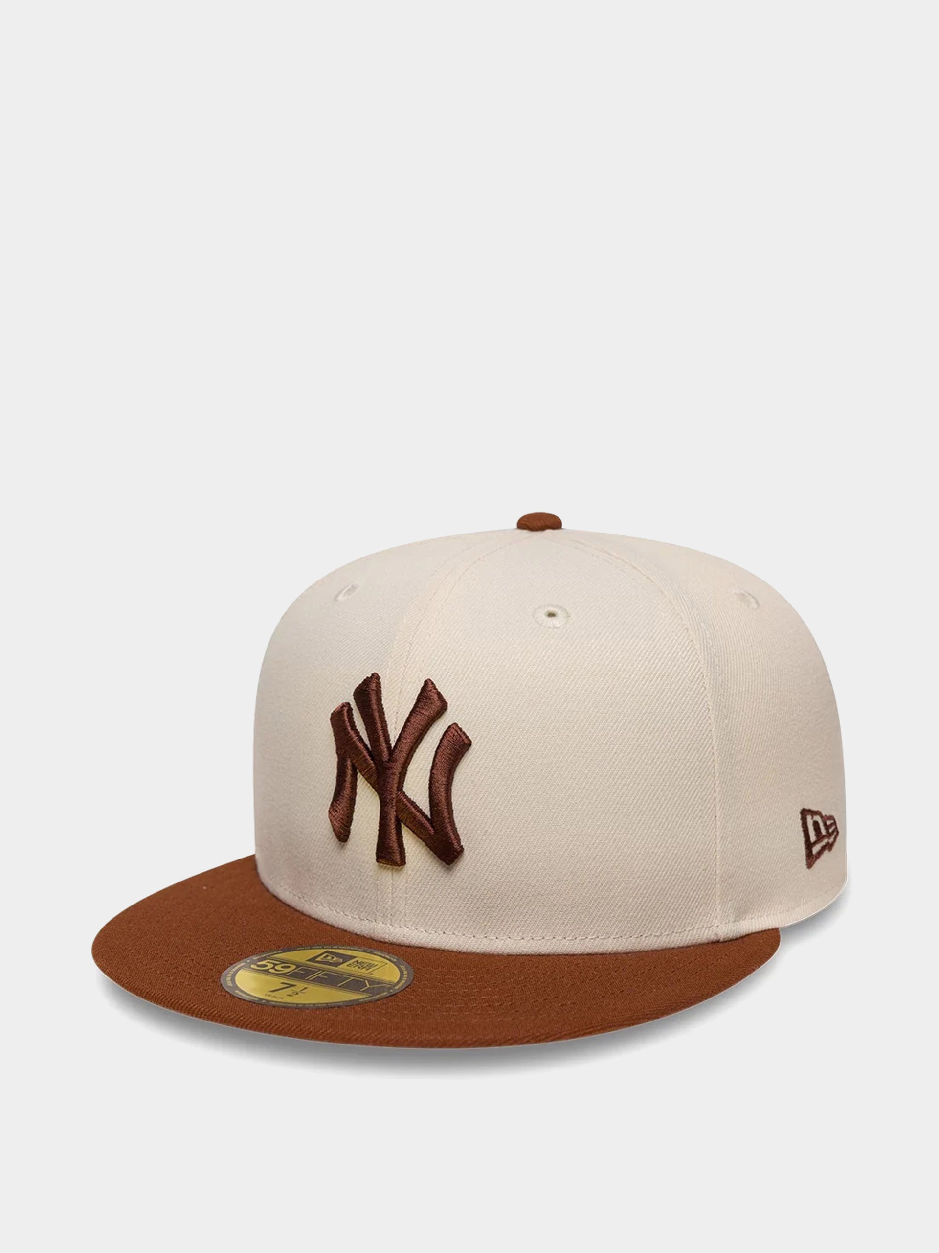 Czapka z daszkiem New Era Colour Block League Essential 59Fifty New York Yankees (light cream/brown)
