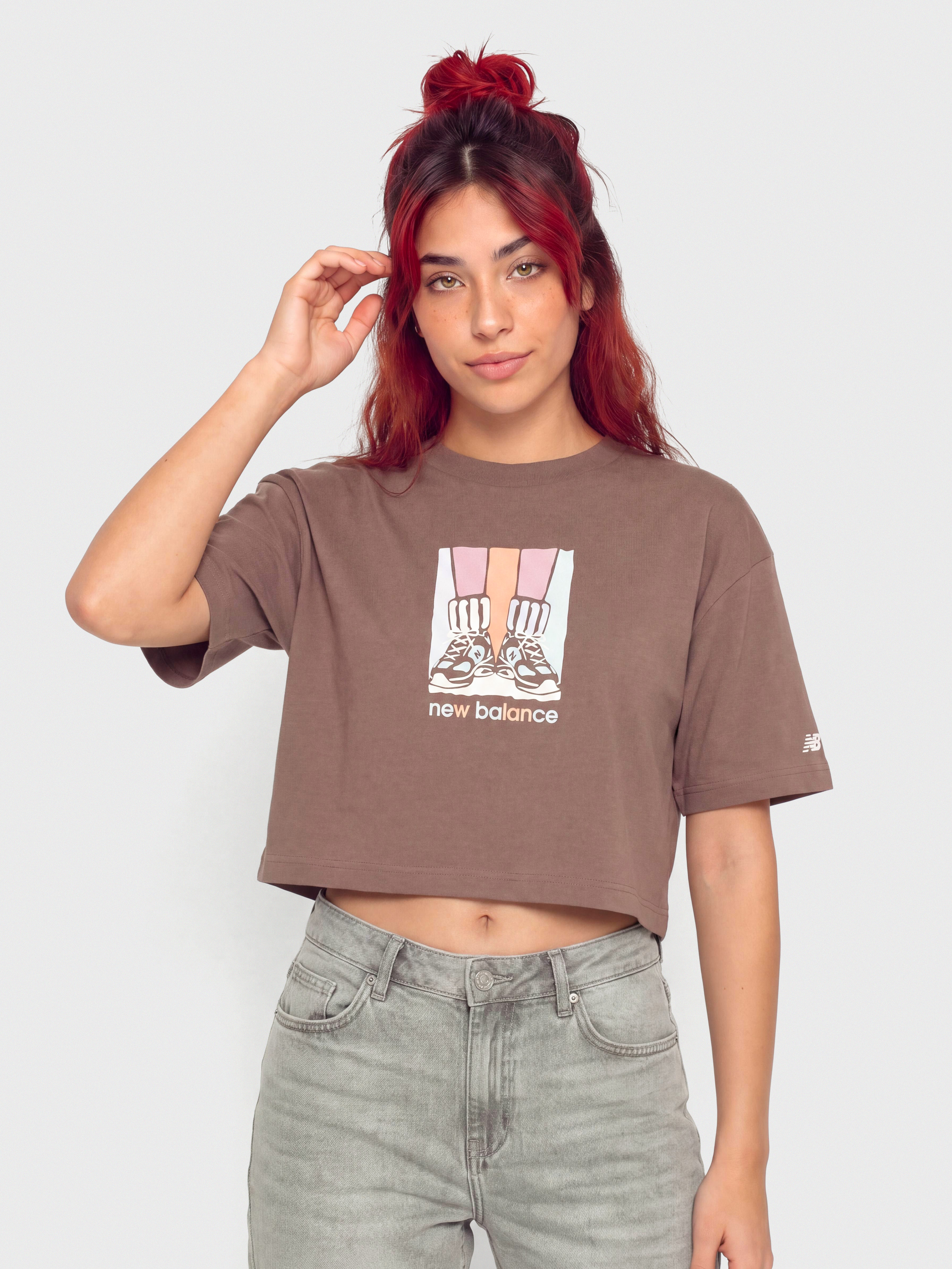 T-shirt New Balance Athletics Gradient Shoes Wmn