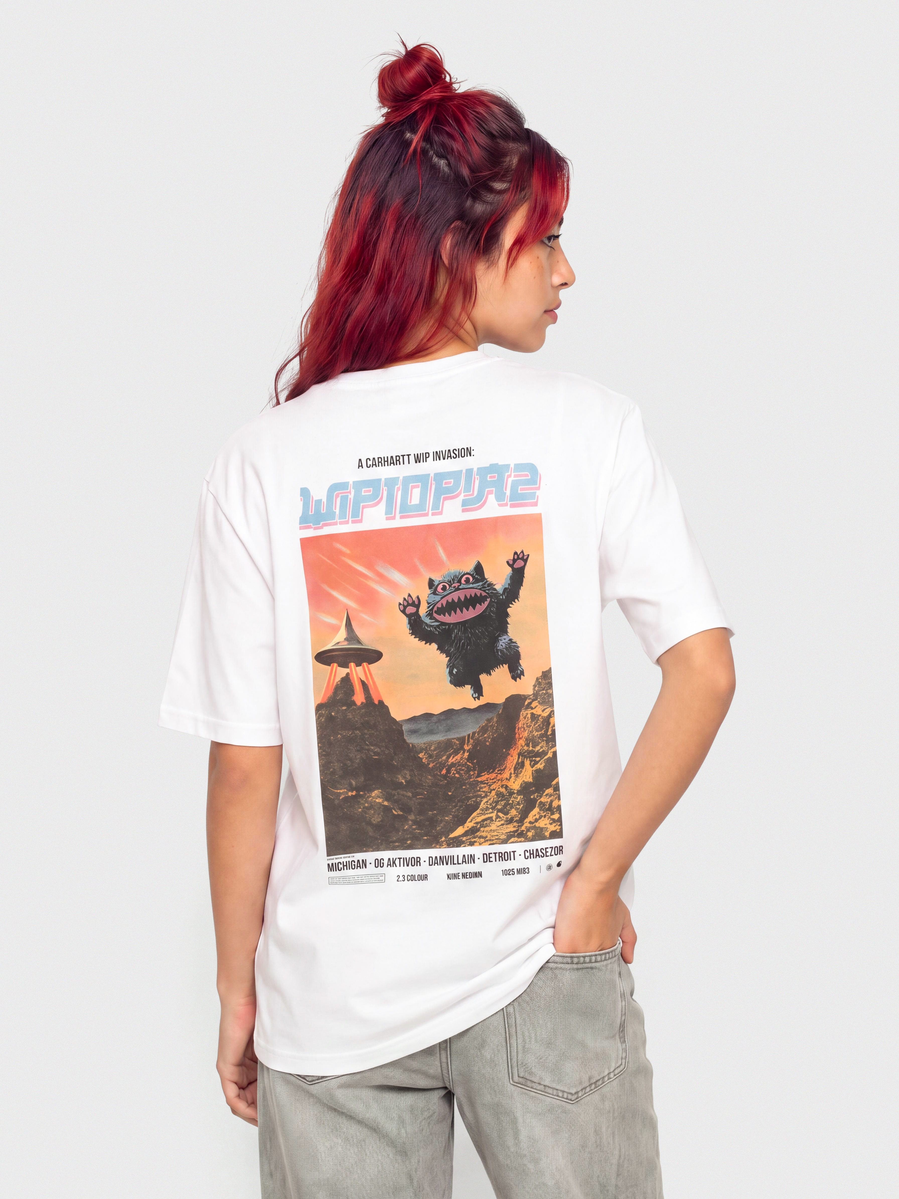 T-shirt Carhartt WIP Wiptopia II Wmn (white)