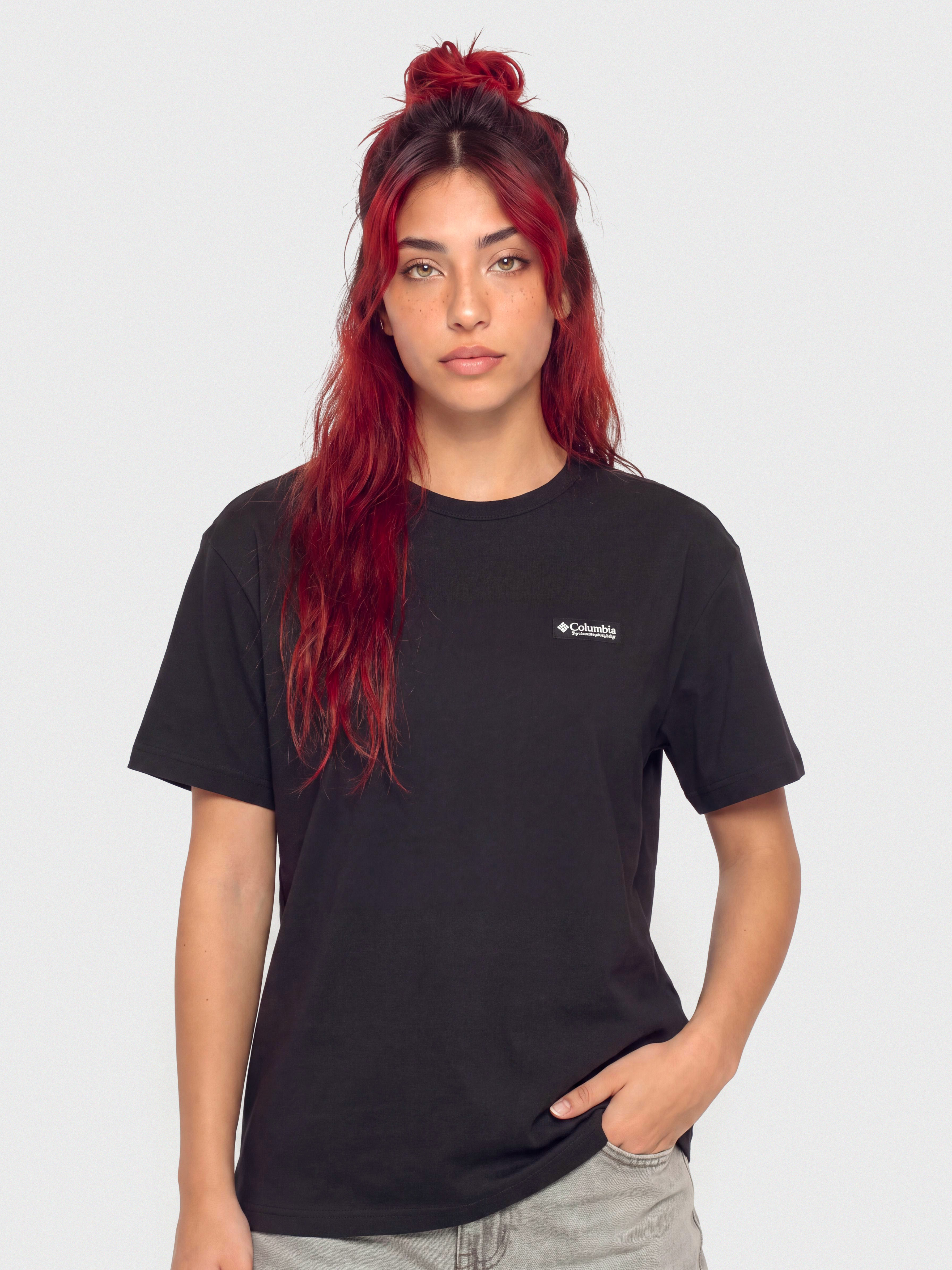 T-shirt Columbia CSC Heavyweight Graphic Wmn (black/linear hillscape)
