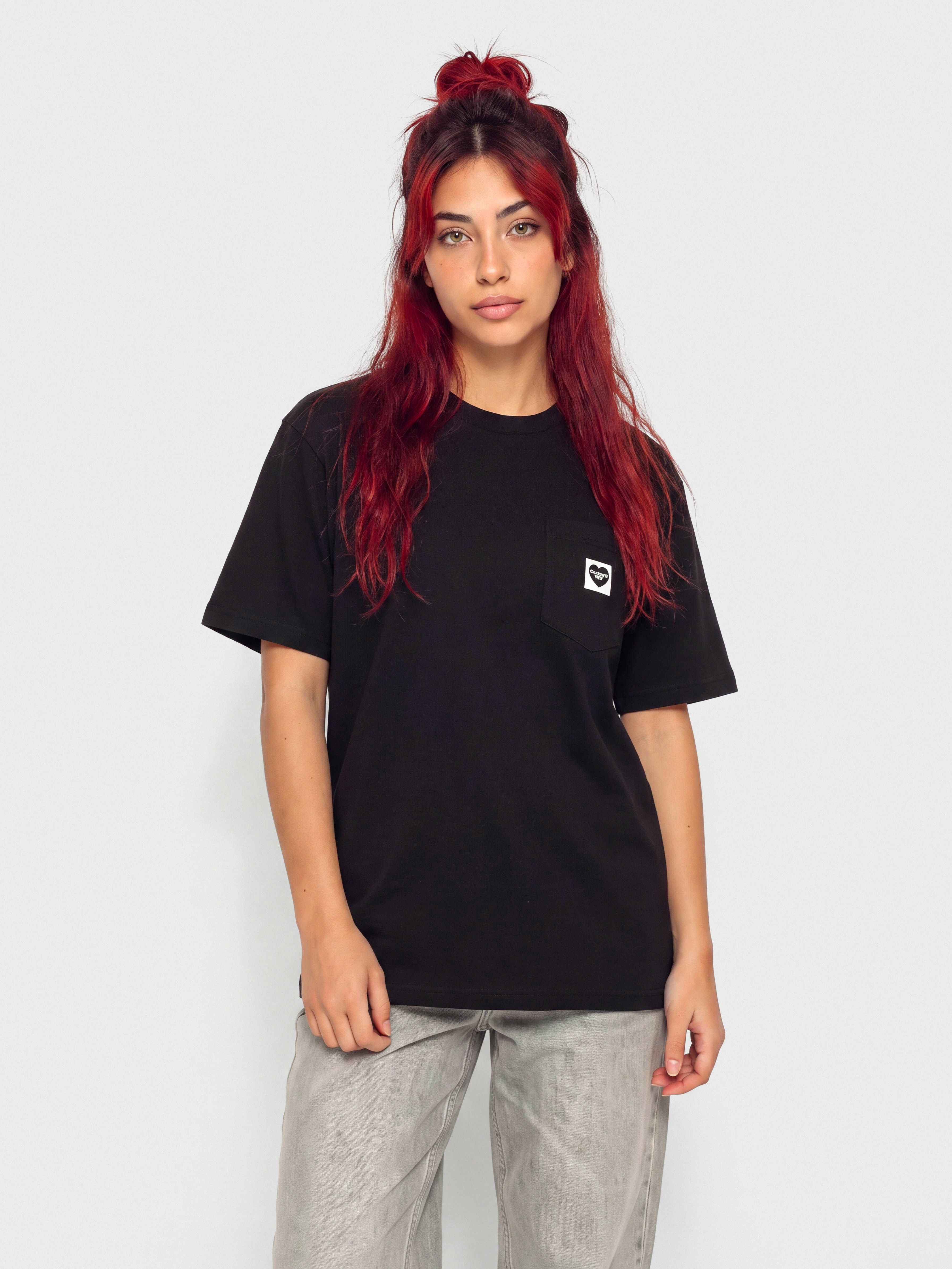 T-shirt Carhartt WIP Pocket Small Heart Wmn (black/black)