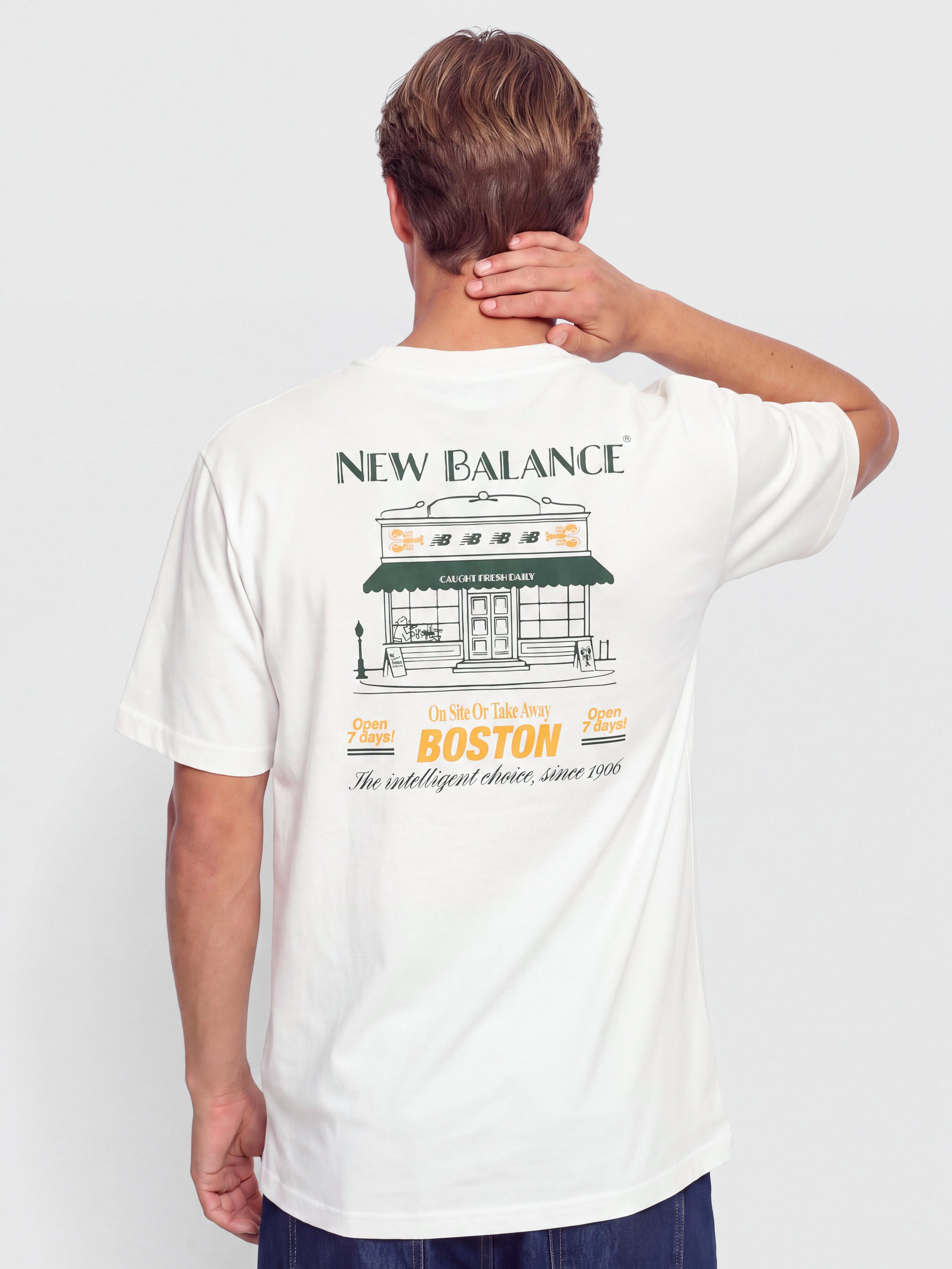 T-shirt New Balance Grab a Bite Boston (sea salt)