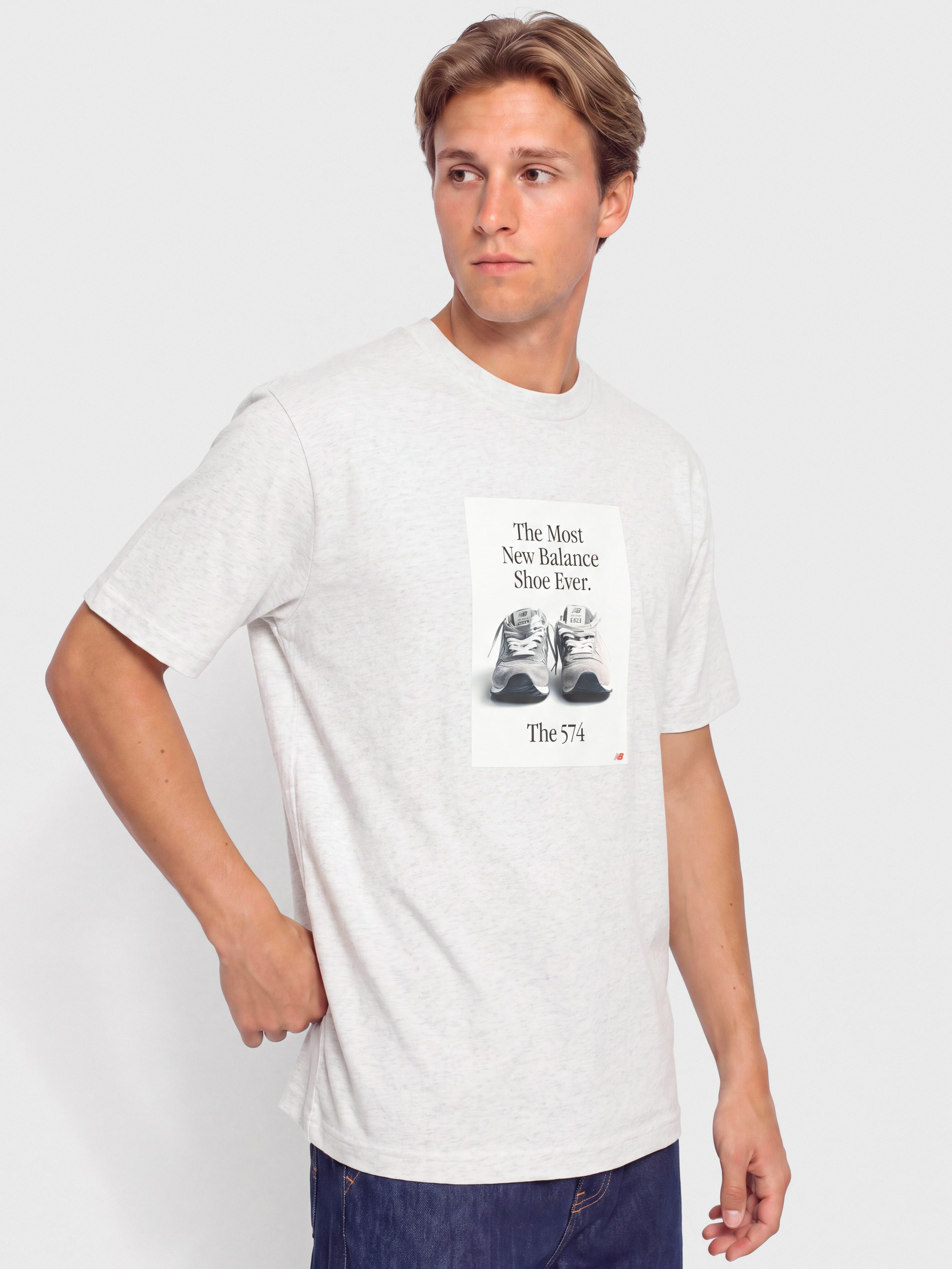 T-shirt New Balance 574 Ad (ash heather)