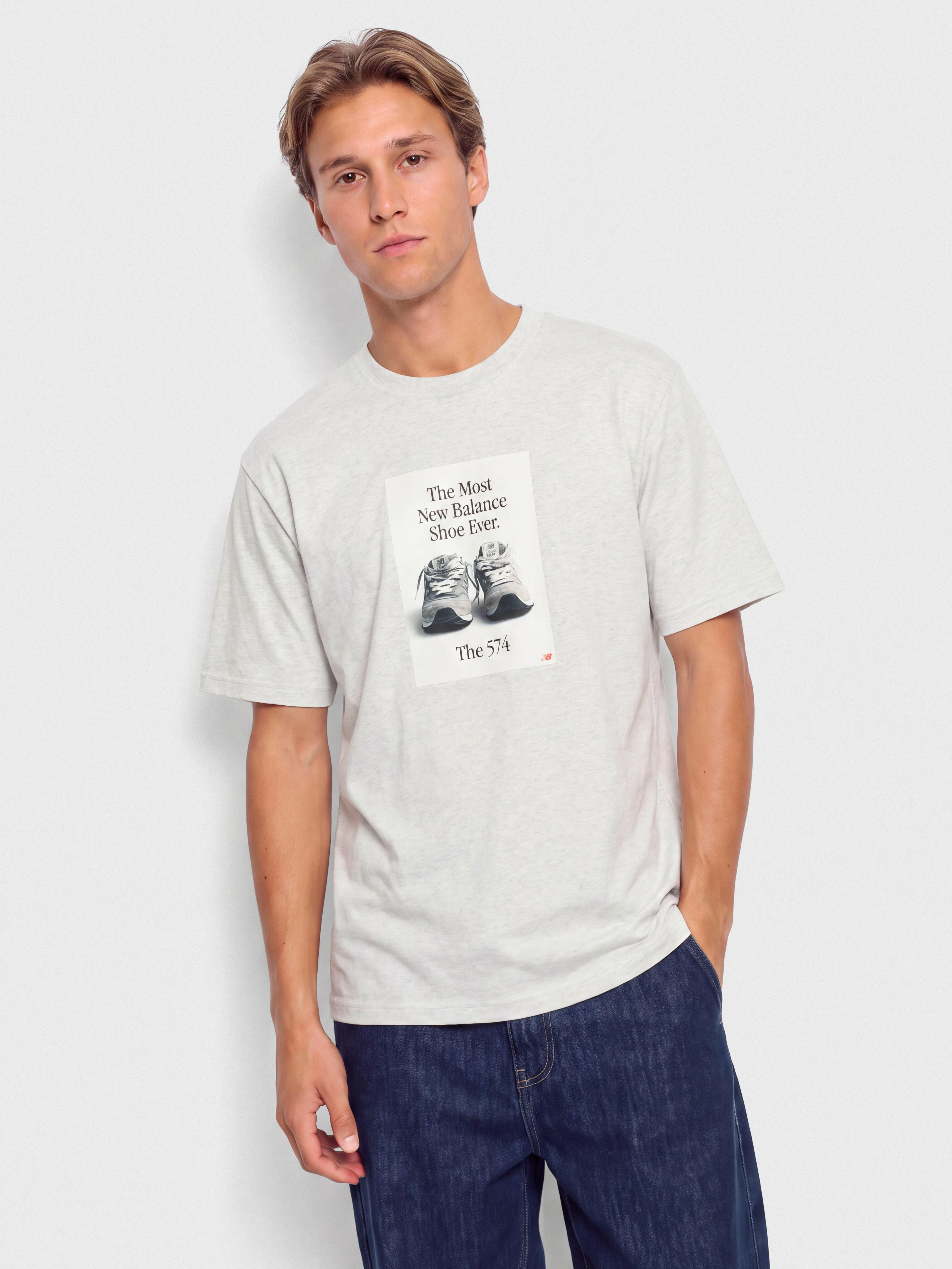T-shirt New Balance 574 Ad (ash heather)