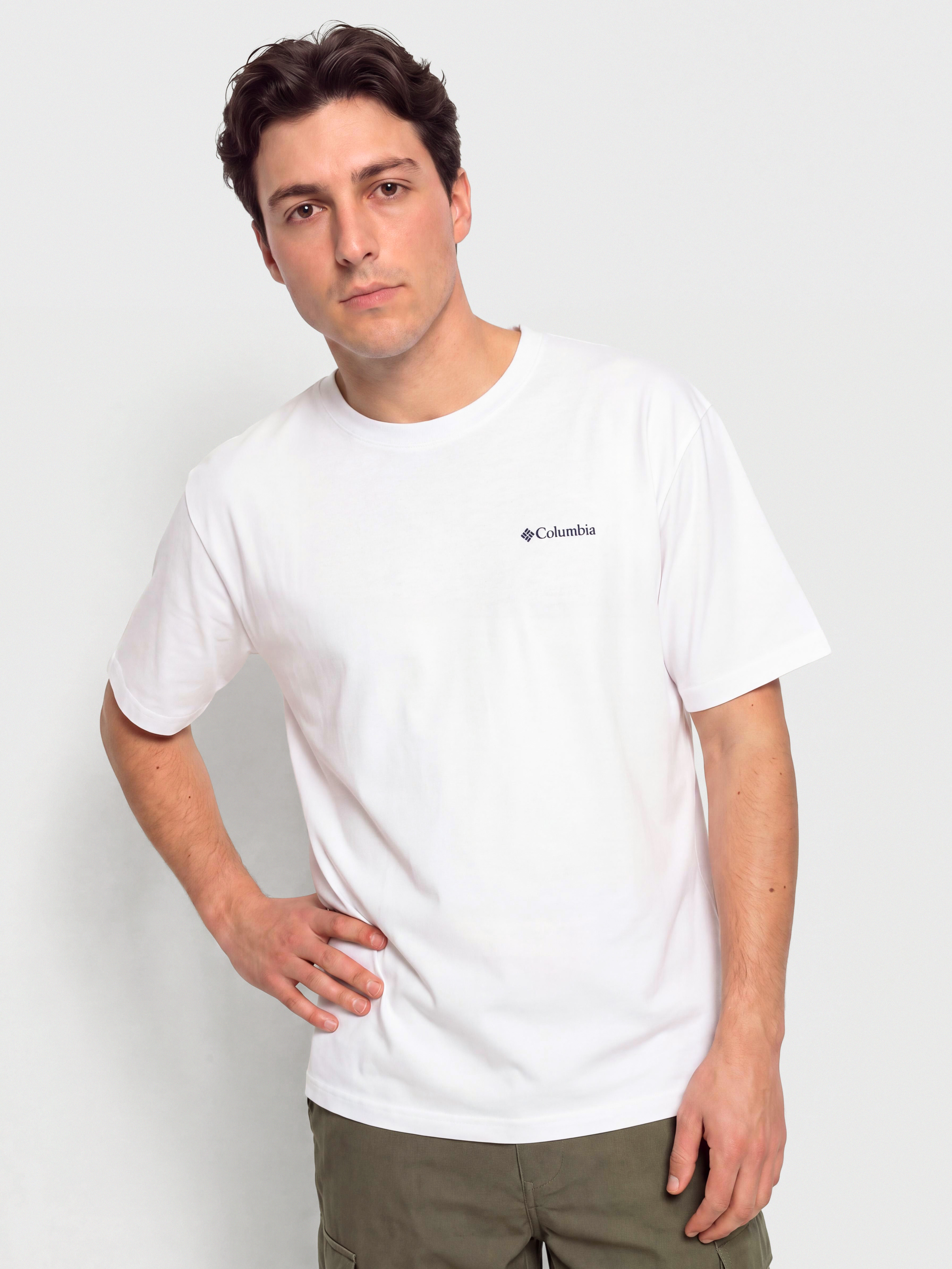 T-shirt Columbia CSC Outdoor Back Graphic (white/flower power badge)