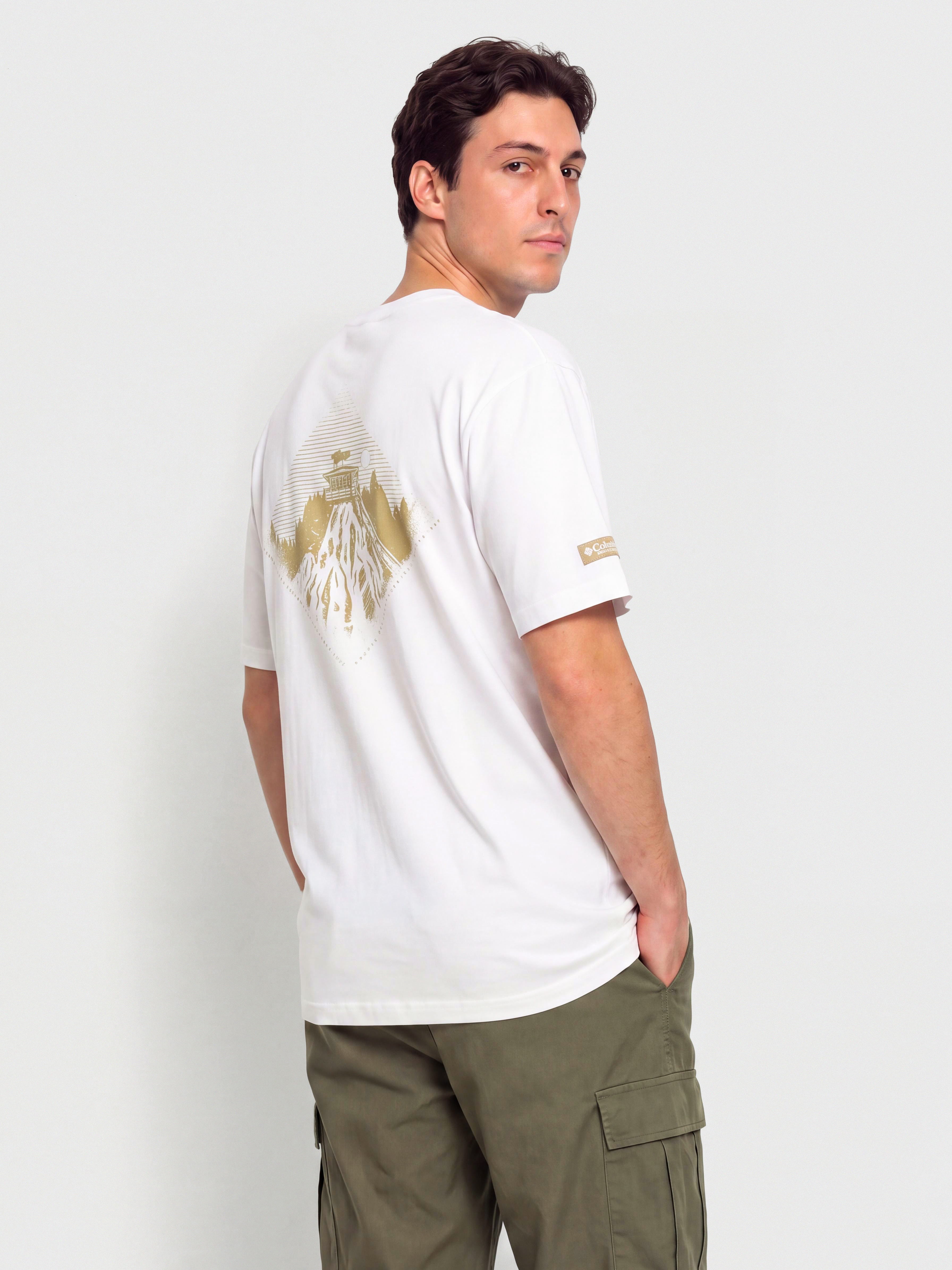 T-shirt Columbia CSC Heavyweight Back Graphic (white/heritage)