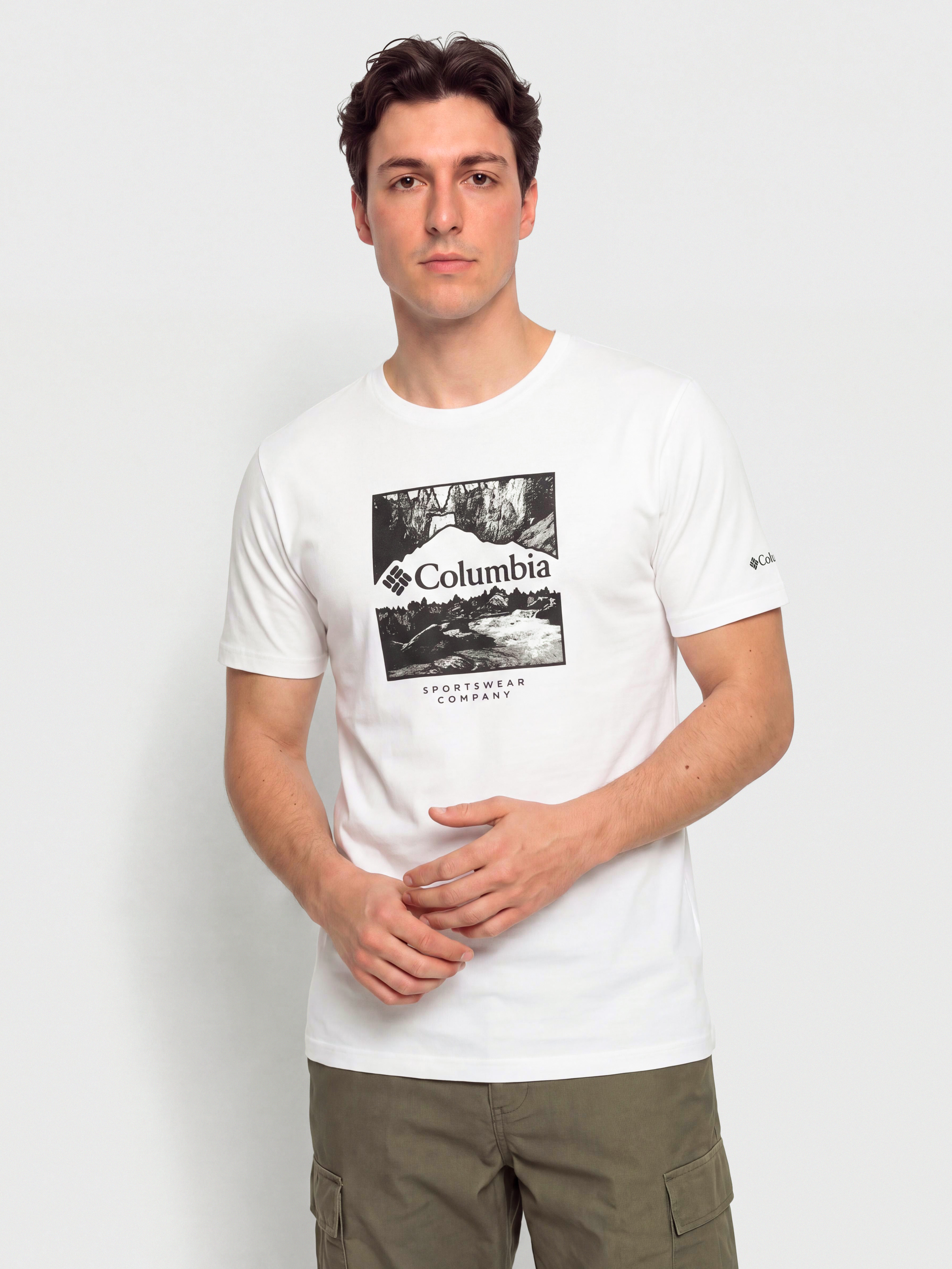 T-shirt Columbia Csc Seasonal Logo (white/waterscape)