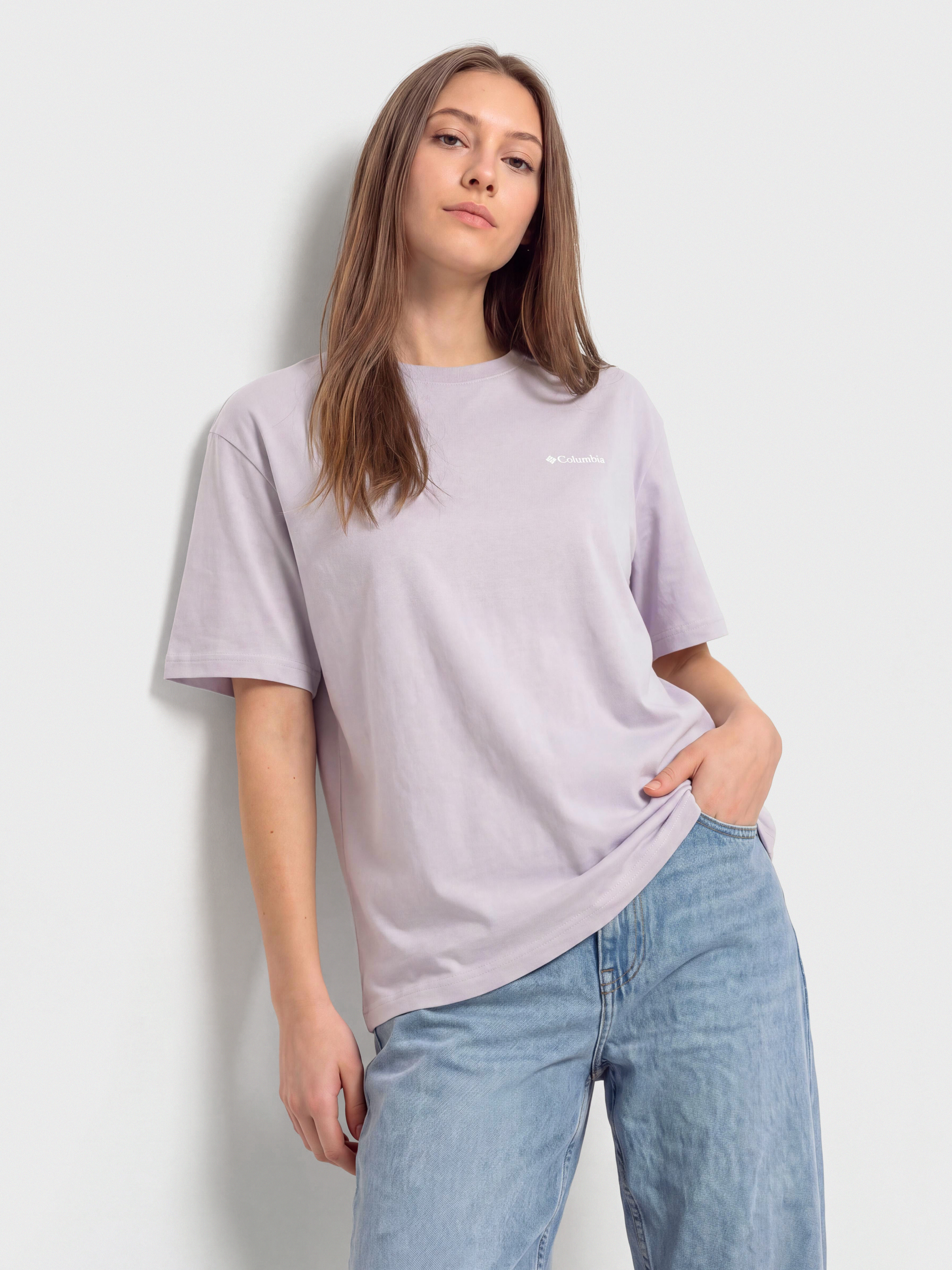 T-shirt Columbia Rolling Bend Graphic Oversized Wmn (lavender pearl/floral groove)