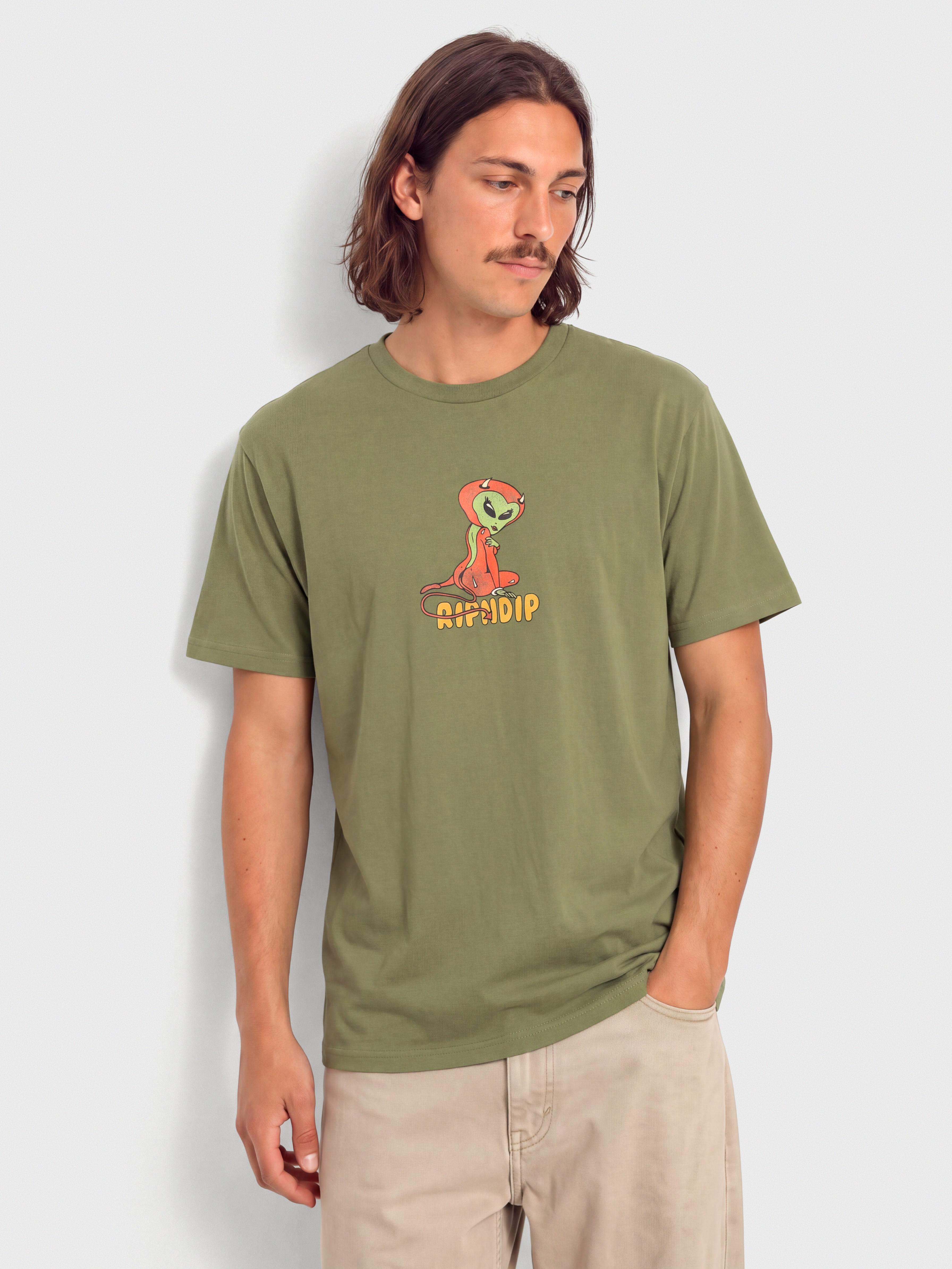 T-shirt RipNDip Devil Alien (dusty forest)
