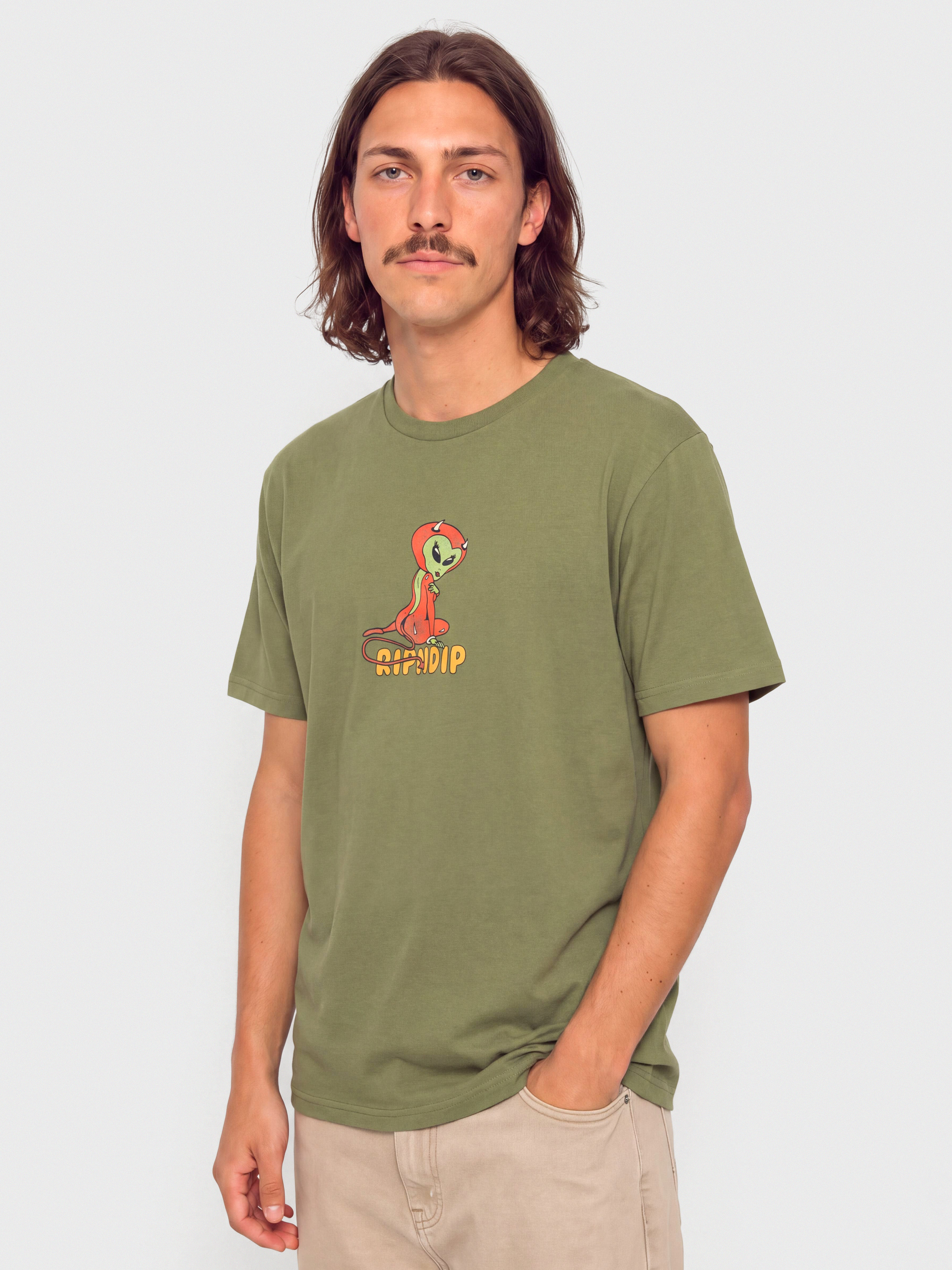 T-shirt RipNDip Devil Alien (dusty forest)