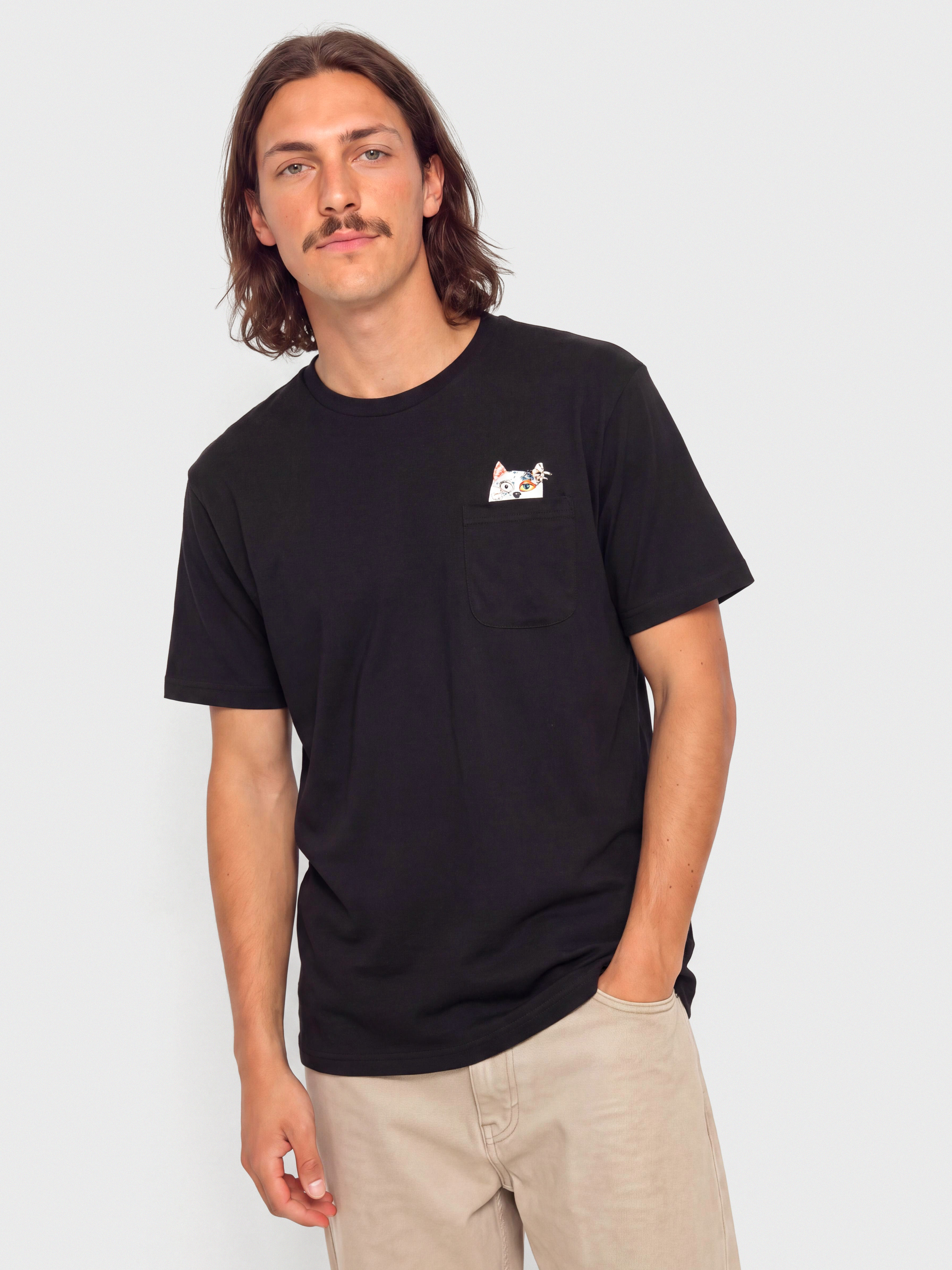 T-shirt RipNDip Lord Nermal Collage Pocket (black)