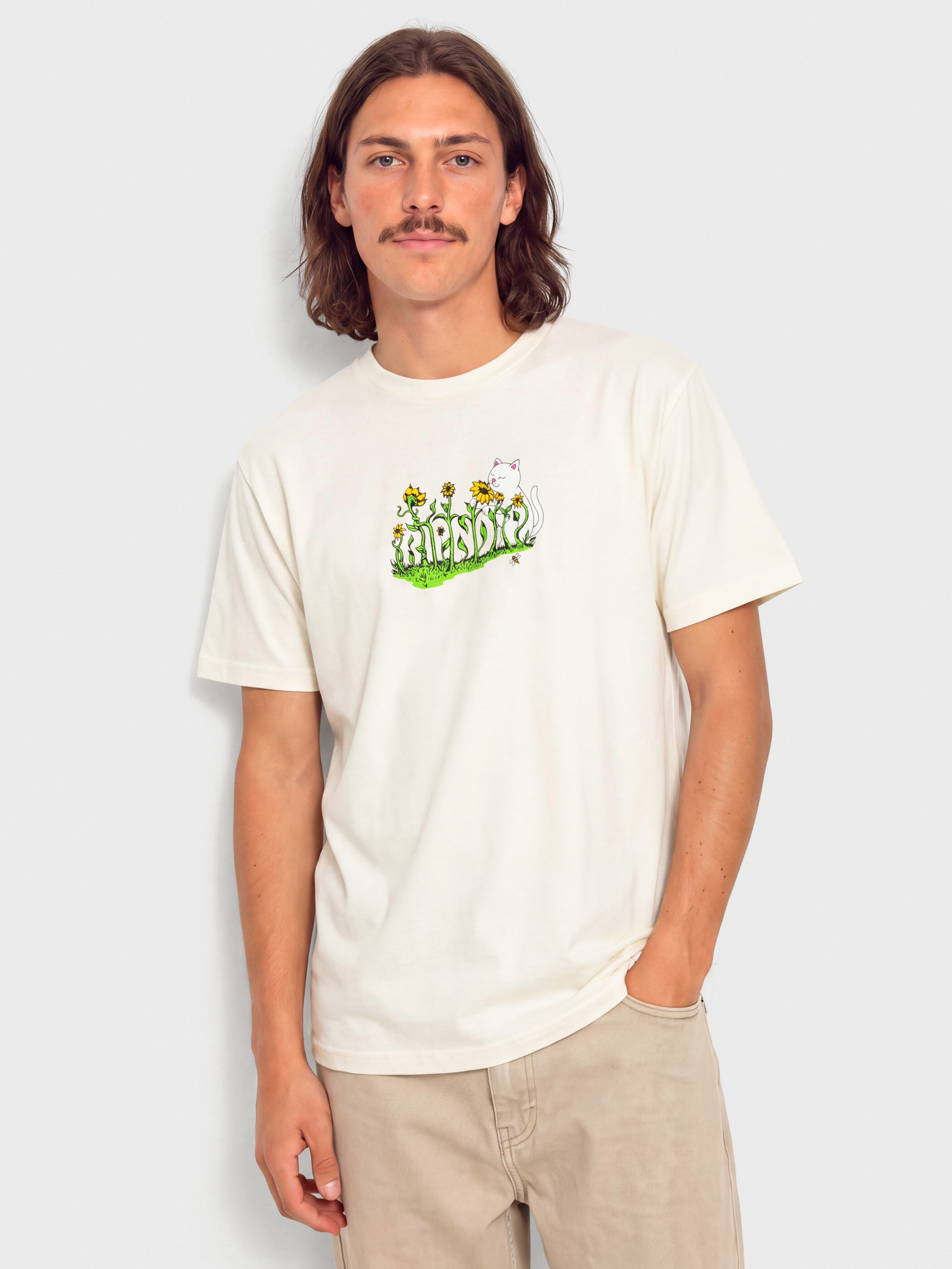 T-shirt RipNDip Flower Boy (bone)