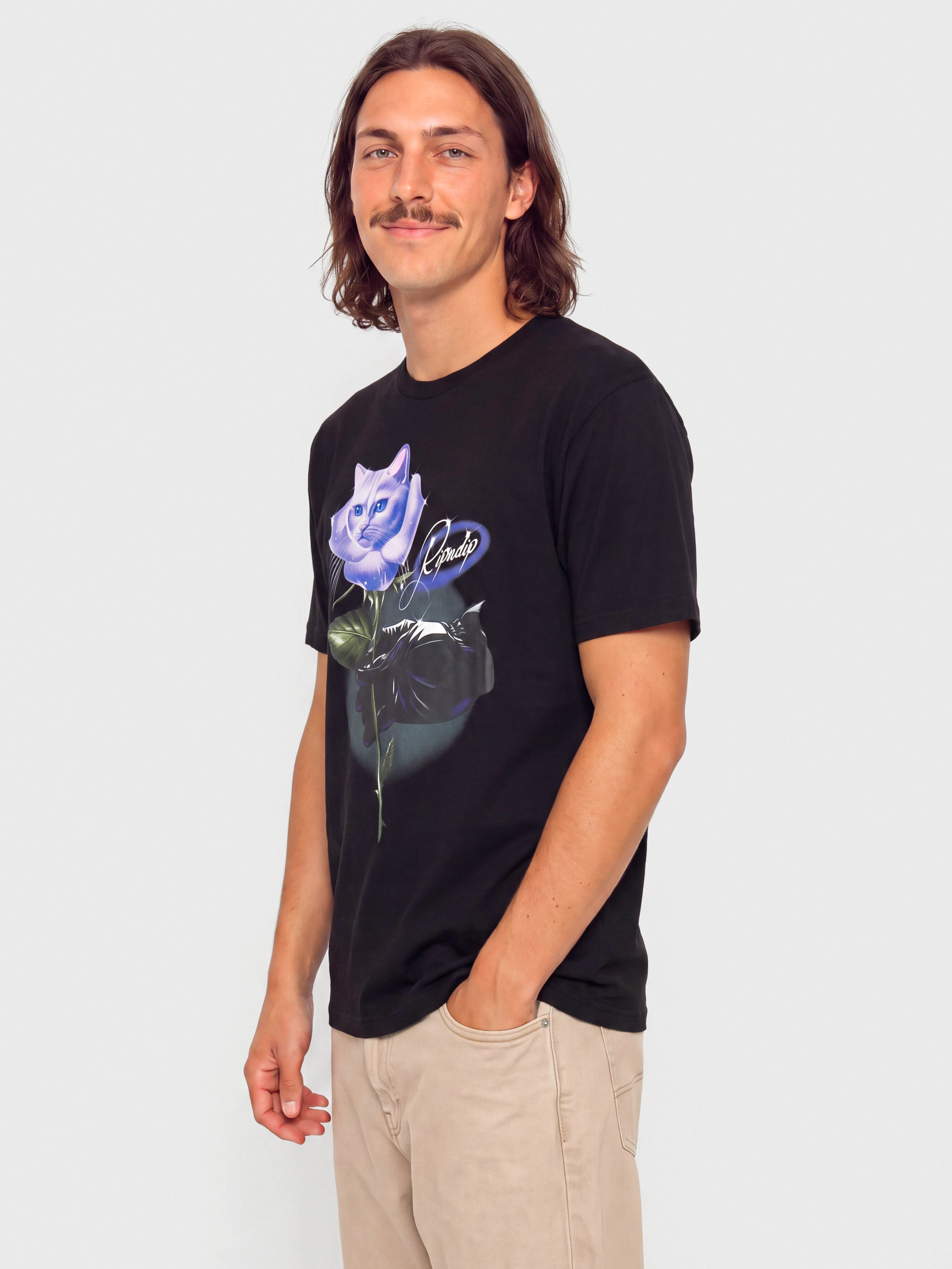 T-shirt RipNDip Rose (black)