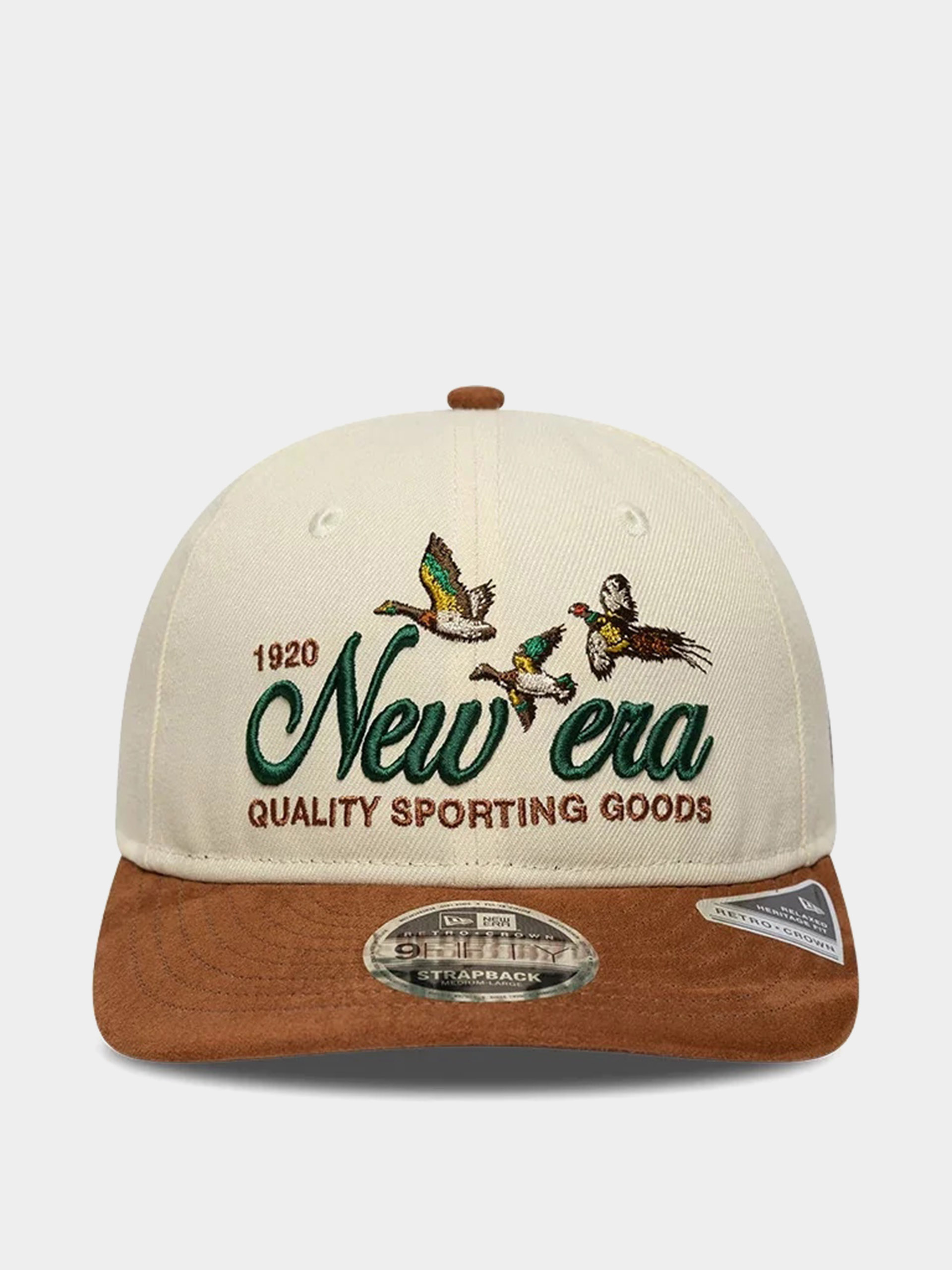 Czapka z daszkiem New Era Suede Pc 9Fifty Rc (light cream/brown)