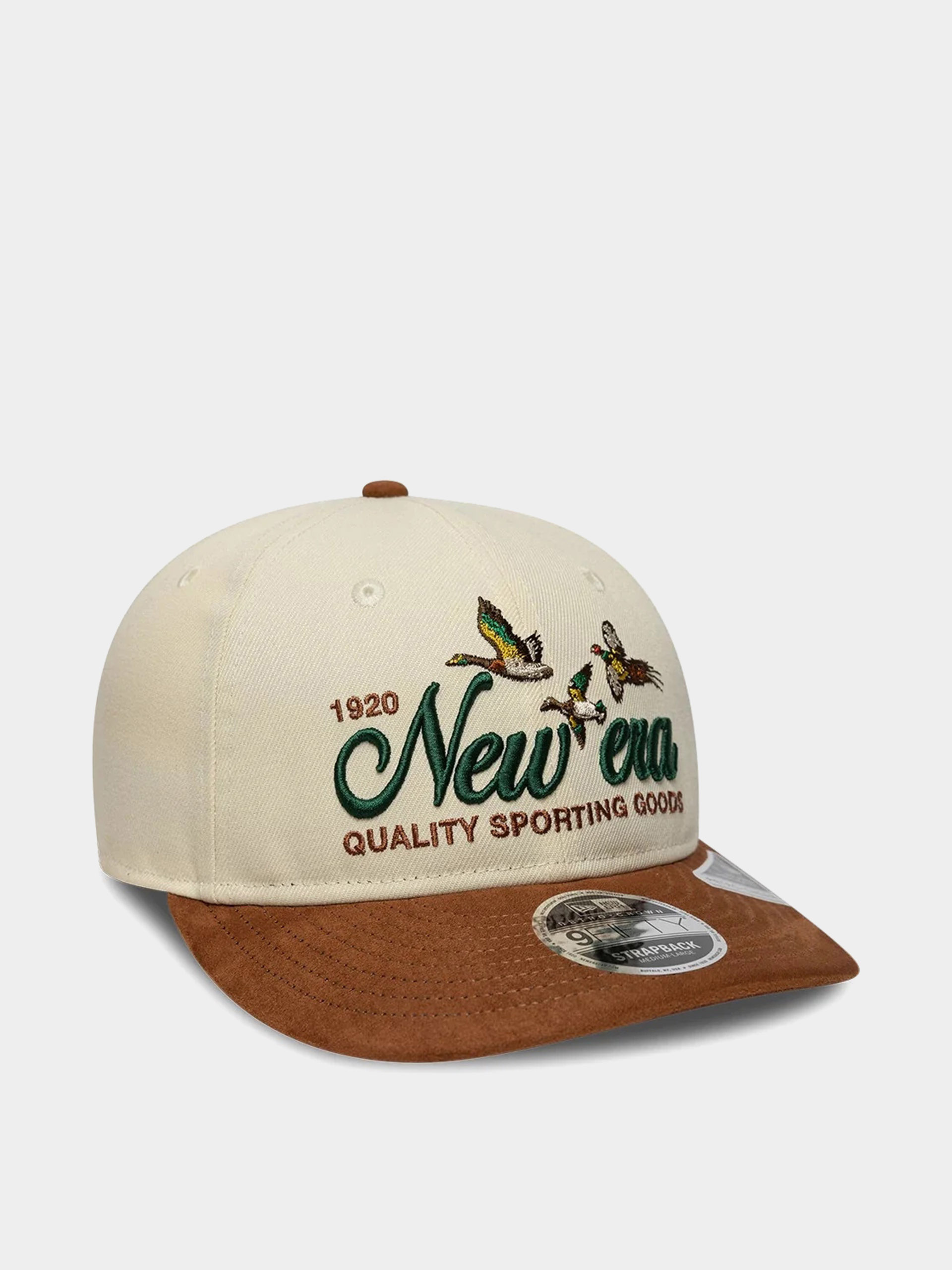 Czapka z daszkiem New Era Suede Pc 9Fifty Rc (light cream/brown)