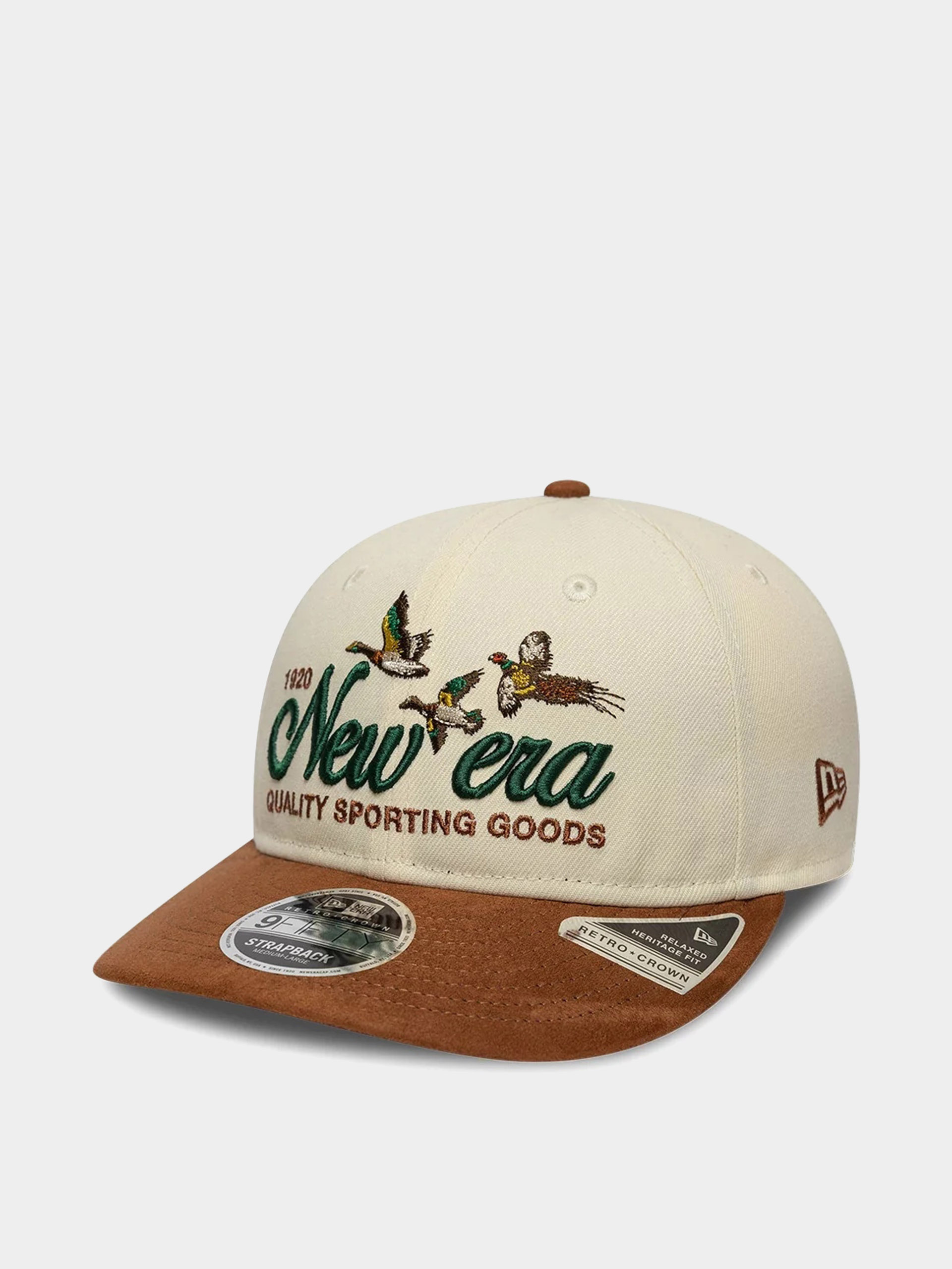 Czapka z daszkiem New Era Suede Pc 9Fifty Rc (light cream/brown)