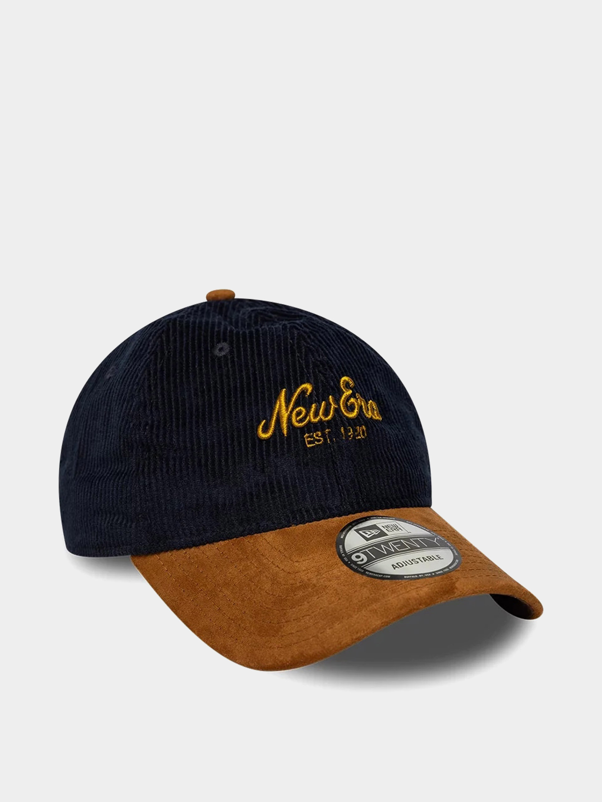 Czapka z daszkiem New Era Cord Mix 9Twenty (navy/brown)